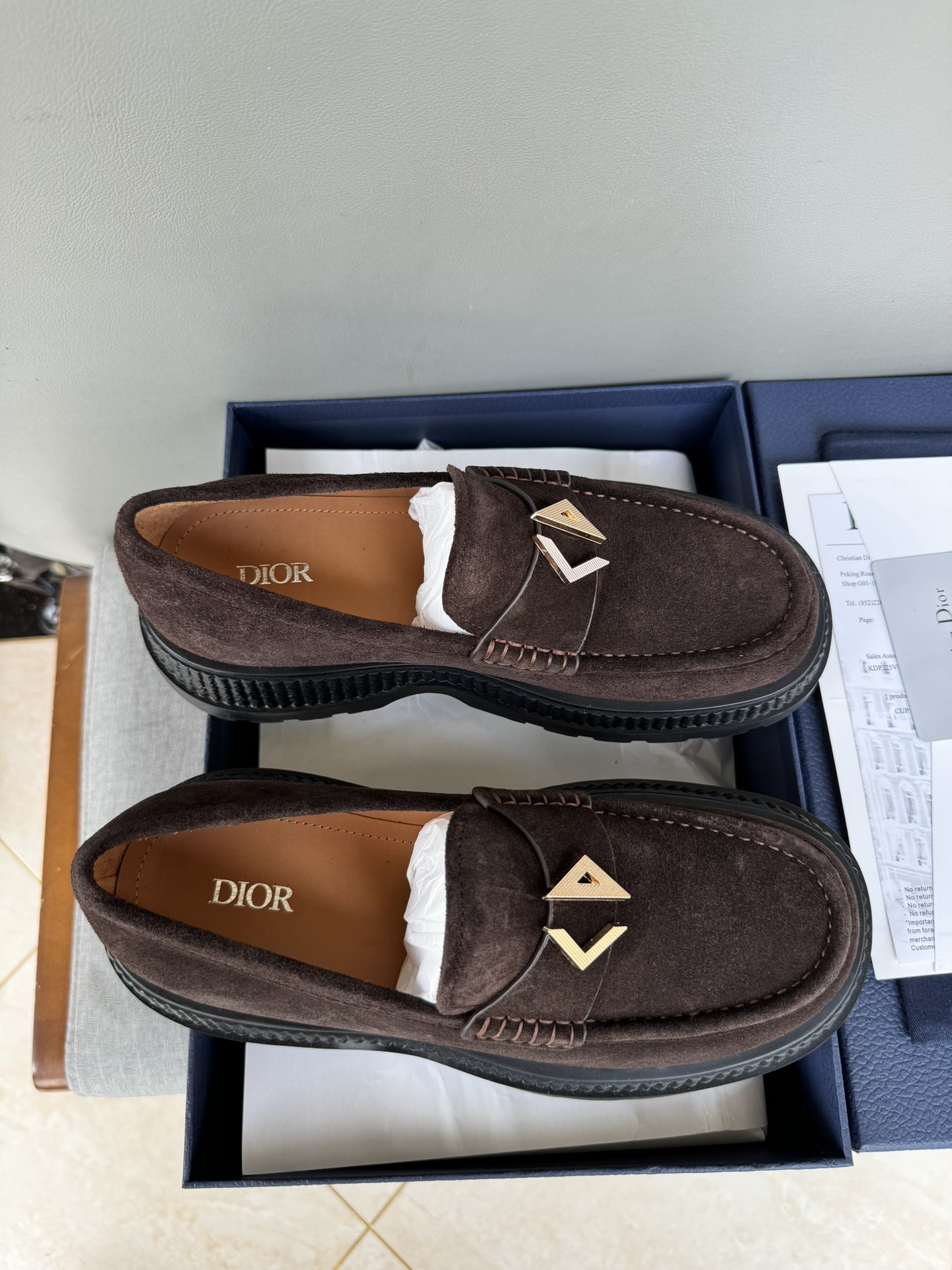 Dior Men's Casual Leather Loafers - Handmade, Premium Quality, Sizes 39-44 6 i1711089105 4083 7