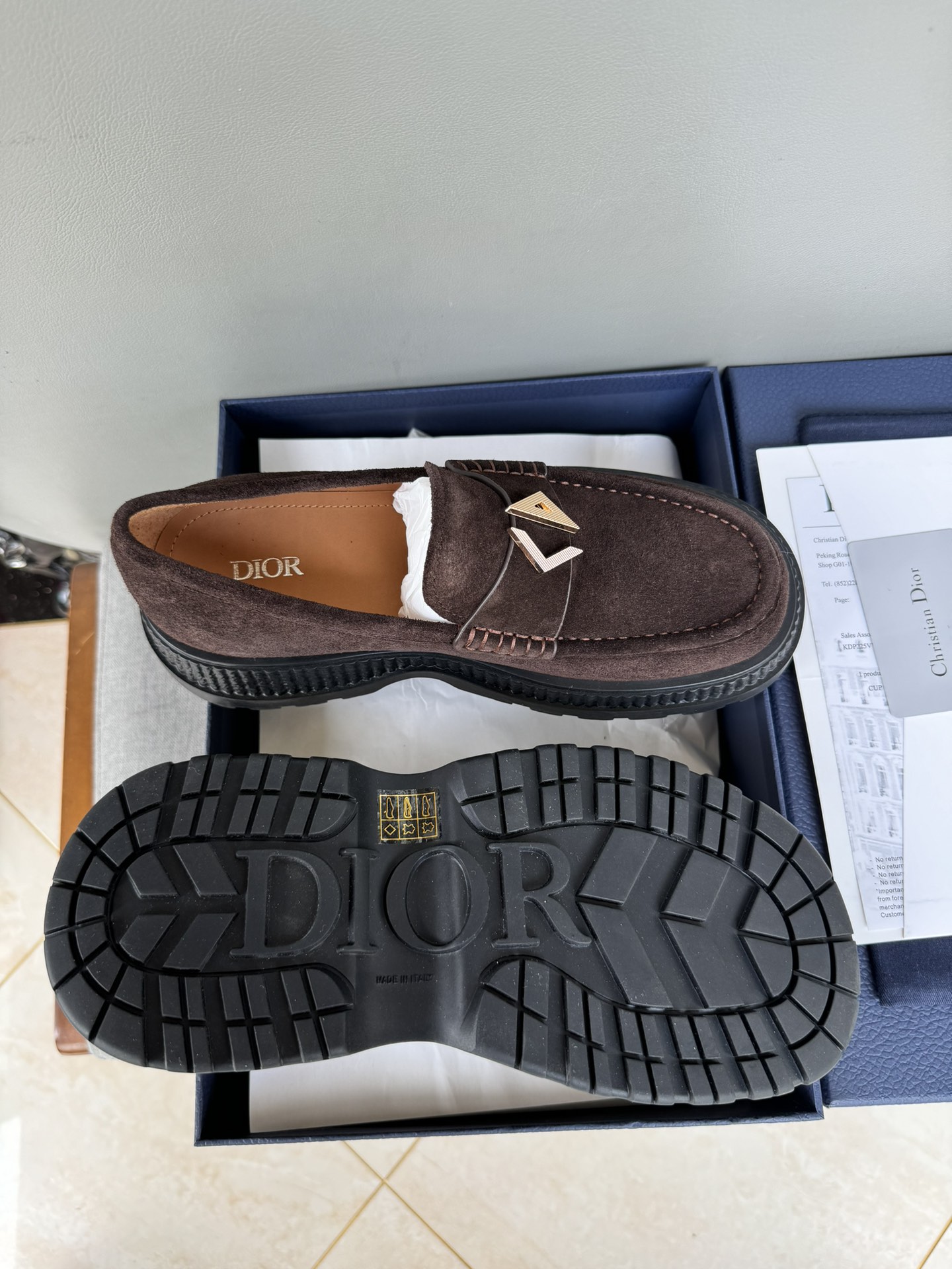 Dior Men's Casual Leather Loafers - Handmade, Premium Quality, Sizes 39-44 10 i1711089105 5222 0