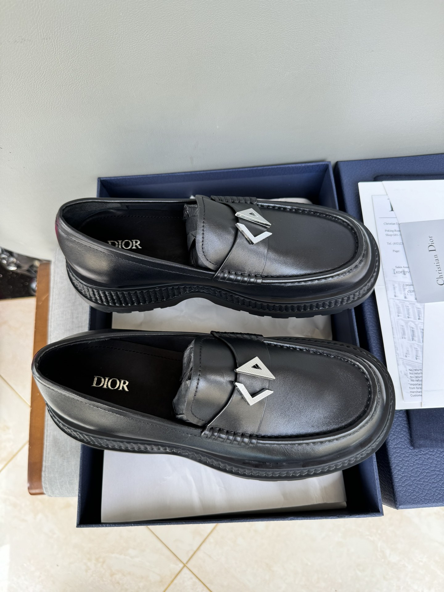 Dior Men's Leather Loafers - Black, Brown, Beige - Sizes 39-44 7 i1711089270 3220 1