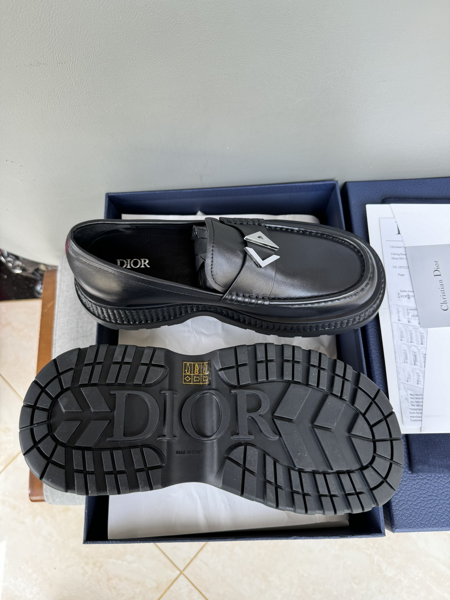 Dior Men's Leather Loafers - Black, Brown, Beige - Sizes 39-44 10 i1711089270 3553 2