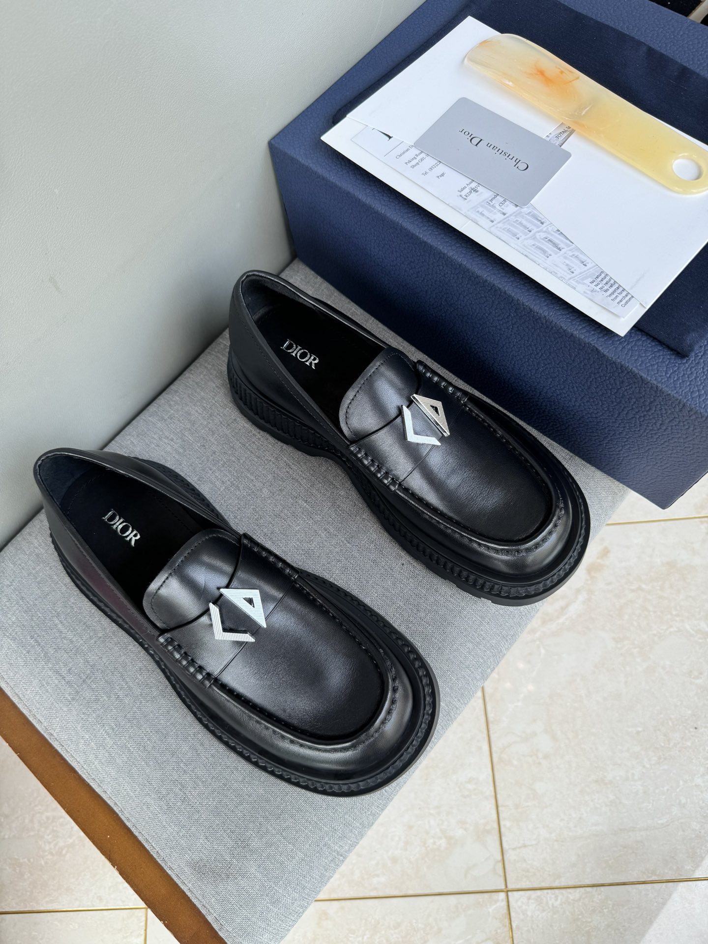 Dior Men's Leather Loafers - Black, Brown, Beige - Sizes 39-44 1 Dior Men's Leather Loafers - Black, Brown, Beige - Sizes 39-44