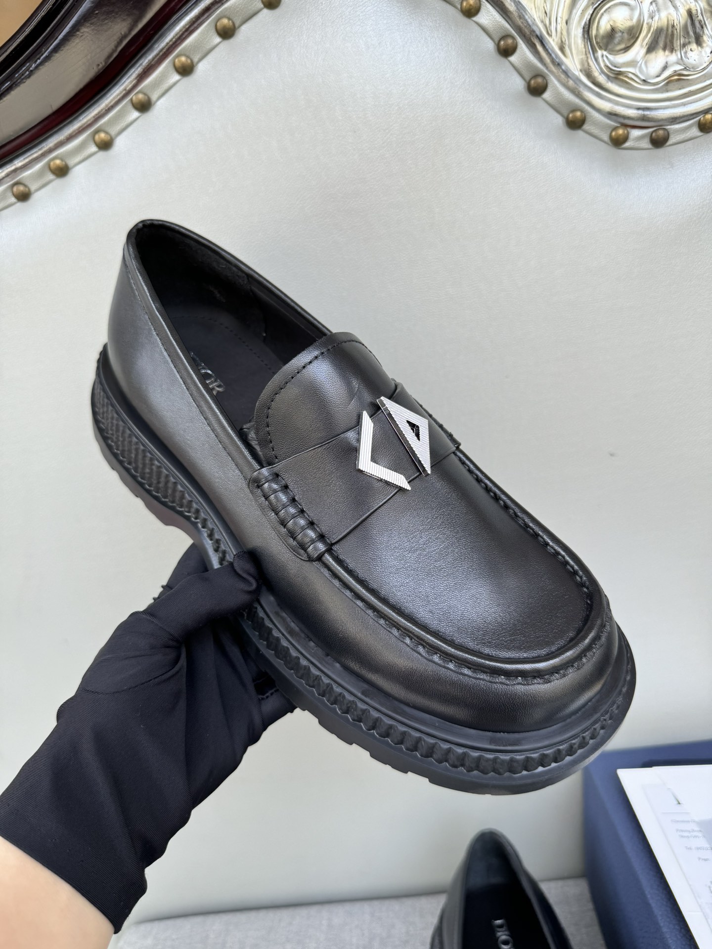 Dior Men's Leather Loafers - Black, Brown, Beige - Sizes 39-44 4 i1711089270 8736 0