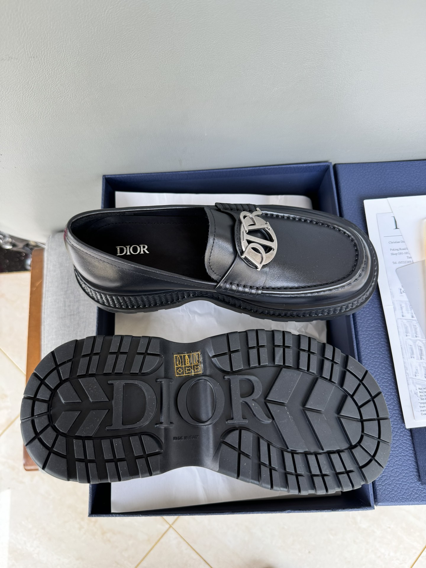 Dior Men's Casual Leather Loafers with Iconic Logo Detail, Sizes 39-44 10 i1711089399 5542 5
