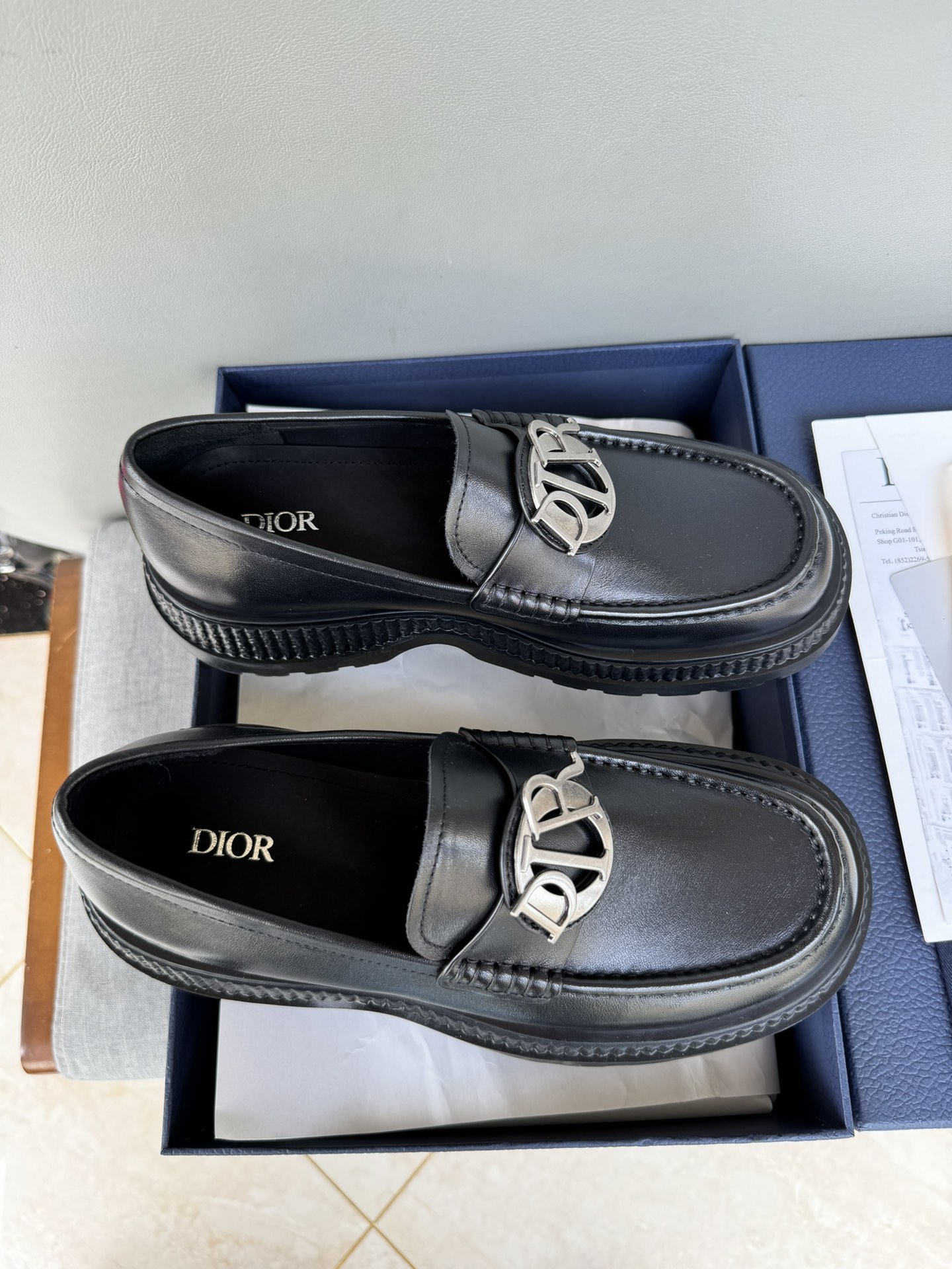 Dior Men's Casual Leather Loafers with Iconic Logo Detail, Sizes 39-44 7 i1711089399 7157 0