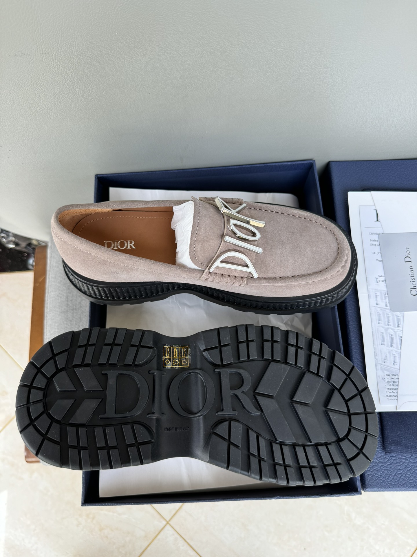 Dior Men's Casual Loafers Original Quality Stitching Leather Slip-Ons 10 i1711089957 7086 7