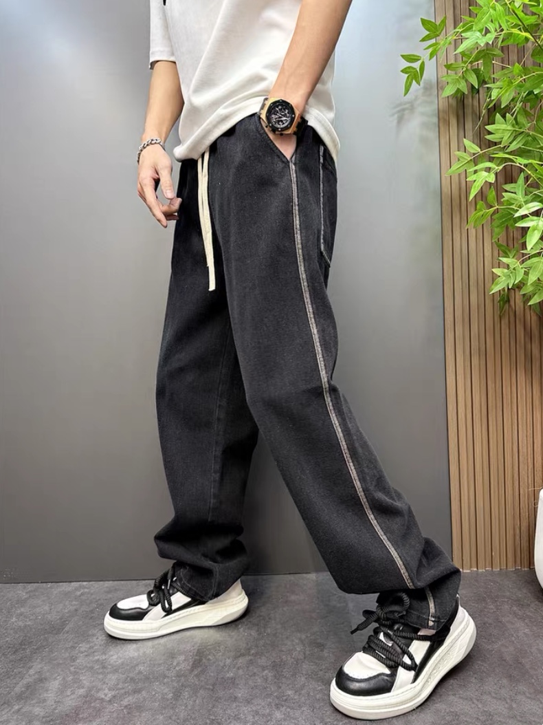 Fear of God Essentials FW24 7 Pocket Indigo Straight Jeans for Men and Women - 图片 3