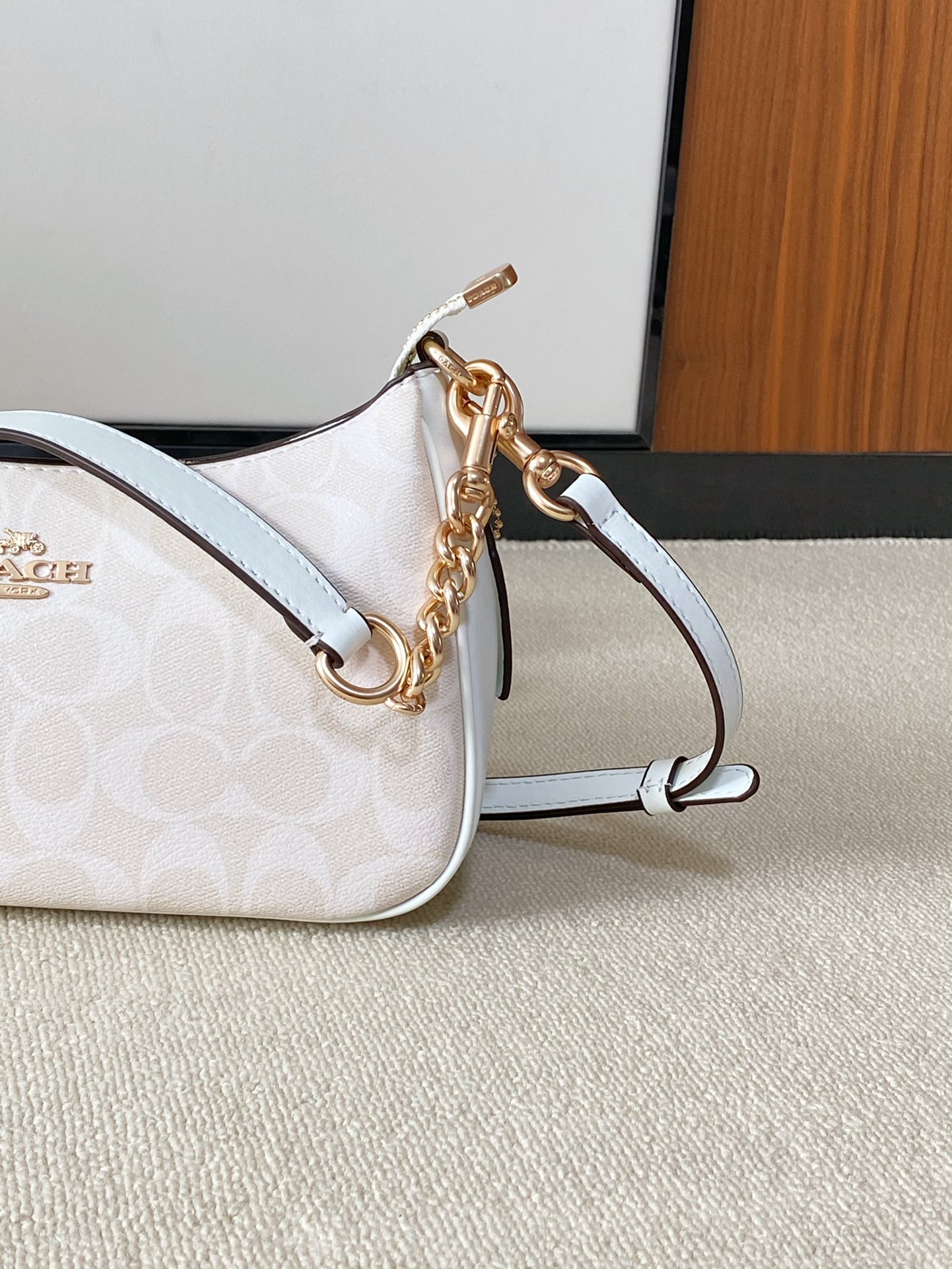 The Teri Shoulder Bag in Glacier White - Comprehensive 6