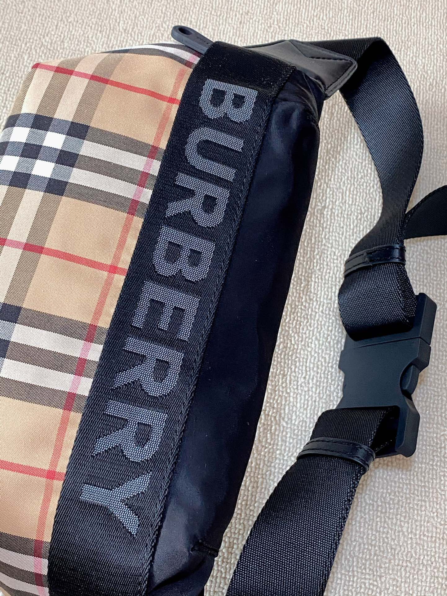复古格纹 帅气中性风 Bur腰包胸包 8