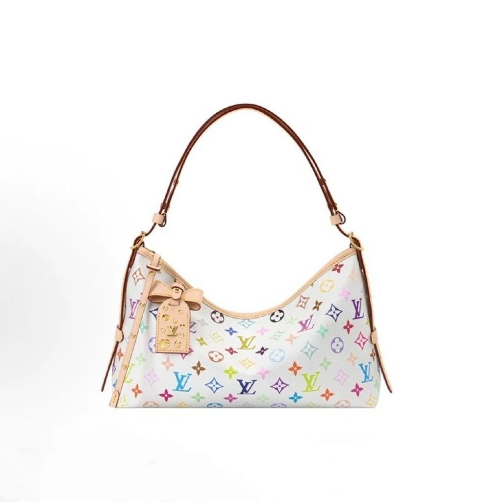 26最新款lv村上隆联名白三彩carryall 2
