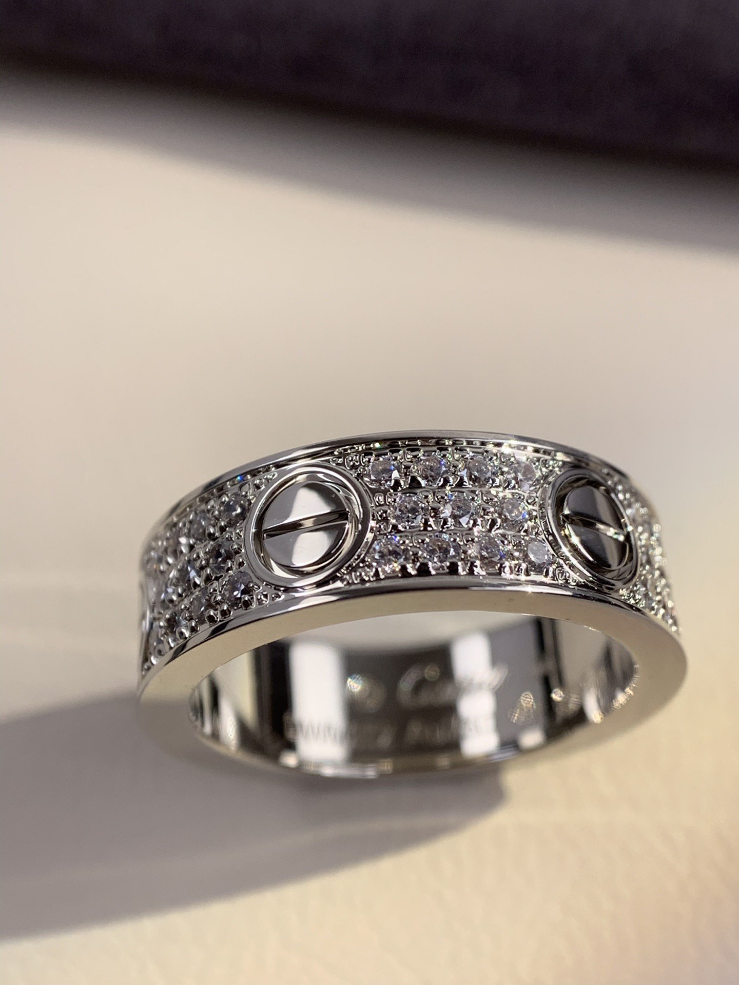 Cartier Cartier дыяментавы пярсцёнак парныя пярсцёнкі шырокая вузкая версія зорнае неба універсальны-вышэйшая якасць