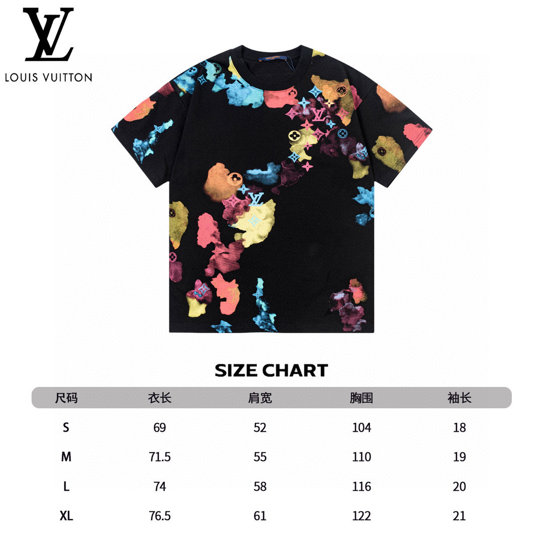 Louis Vuitton Multicolor Monogram Print T-Shirt, Unisex, Short Sleeve 10 i1736321132456 1423 0 8