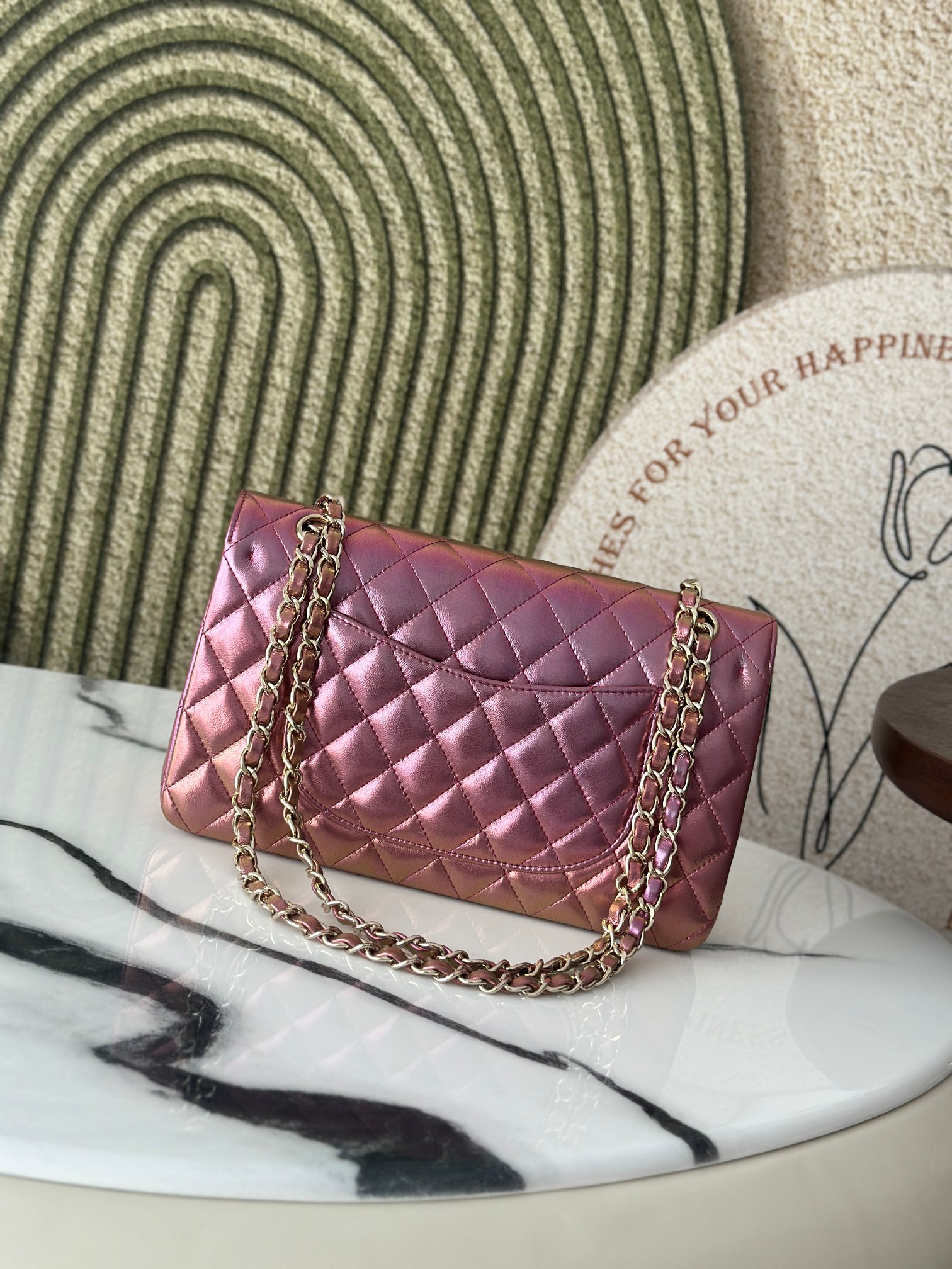 Chanel Classic Flap Bag Iridescent Purple Lambskin, 25.5 cm 4 a1735541259789 5704