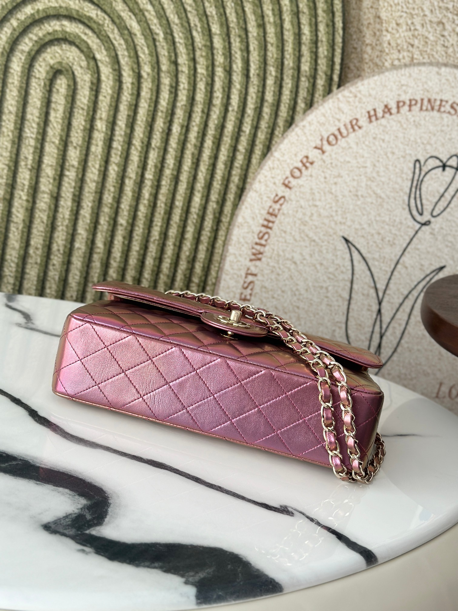 Chanel Classic Flap Bag Iridescent Purple Lambskin, 25.5 cm 7 a1735541259806 1235