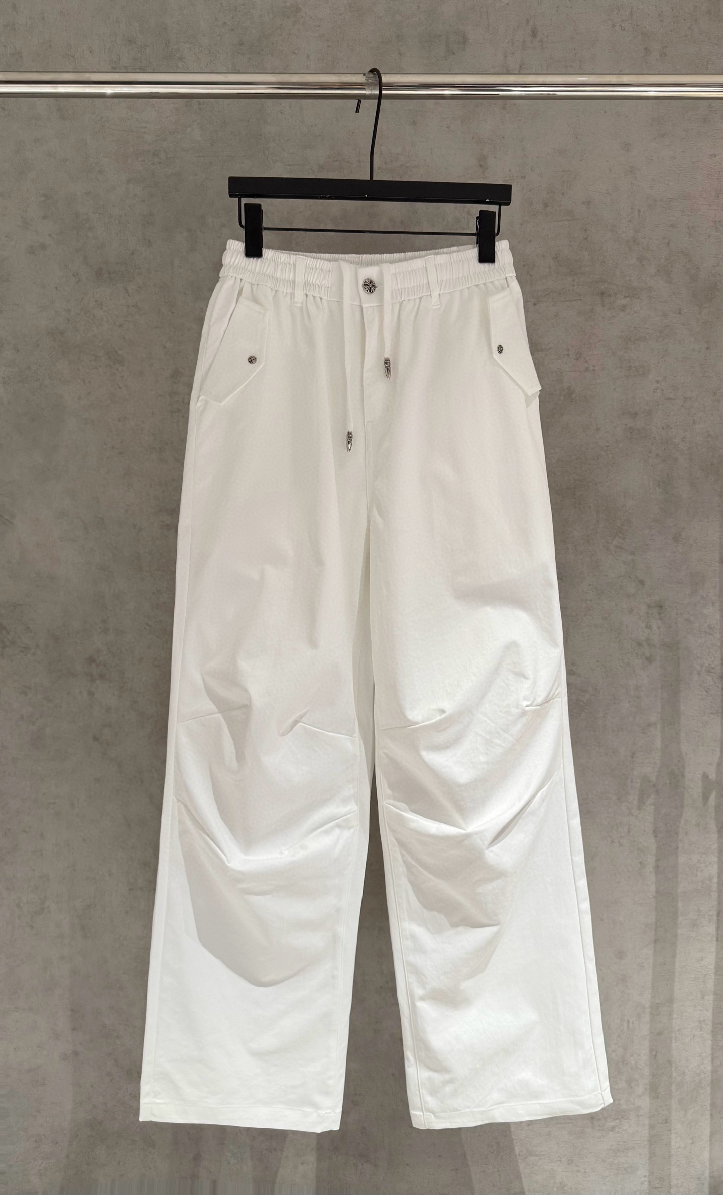 Chrome Hearts Parachute Pants: Custom Cross Leather & Hardware, Relaxed Fit 2 i1754079744814 7923 0 0