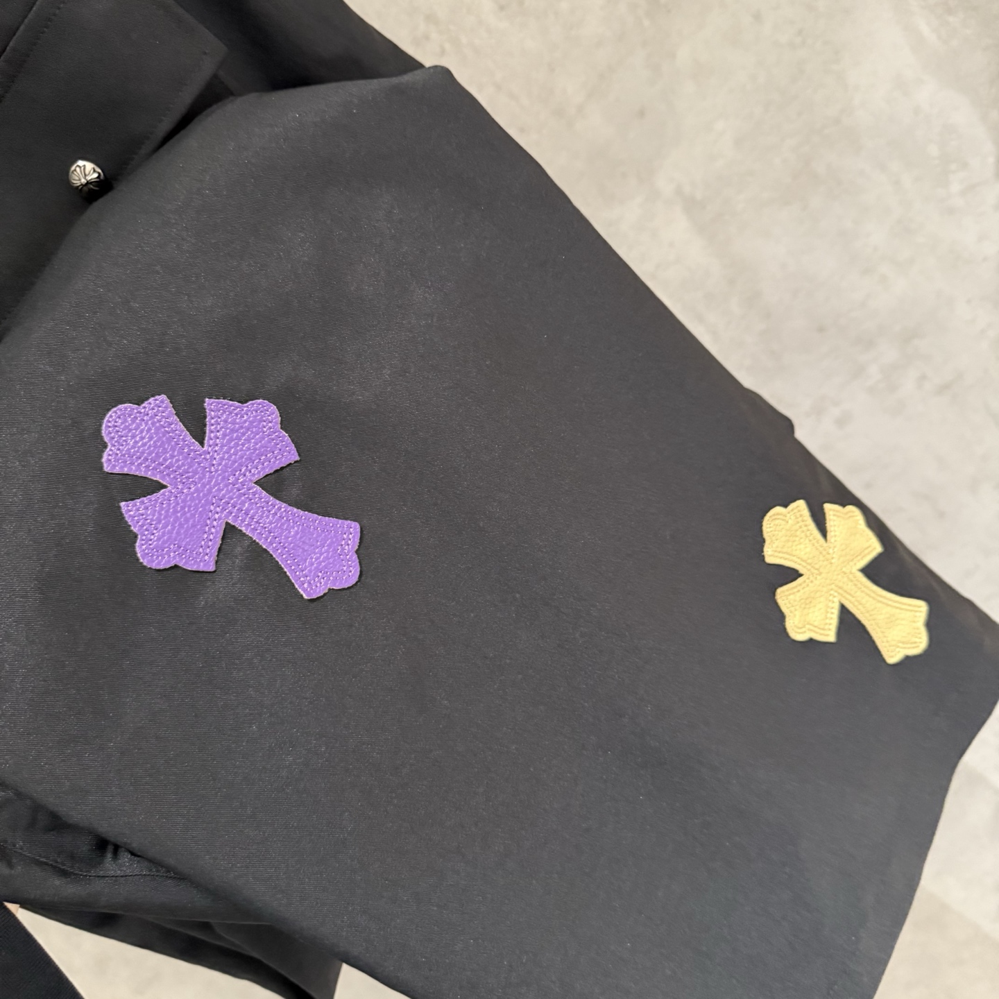 Chrome Hearts Parachute Pants: Custom Cross Leather & Hardware, Loose Fit 10 i1754079854406 8806 0 8