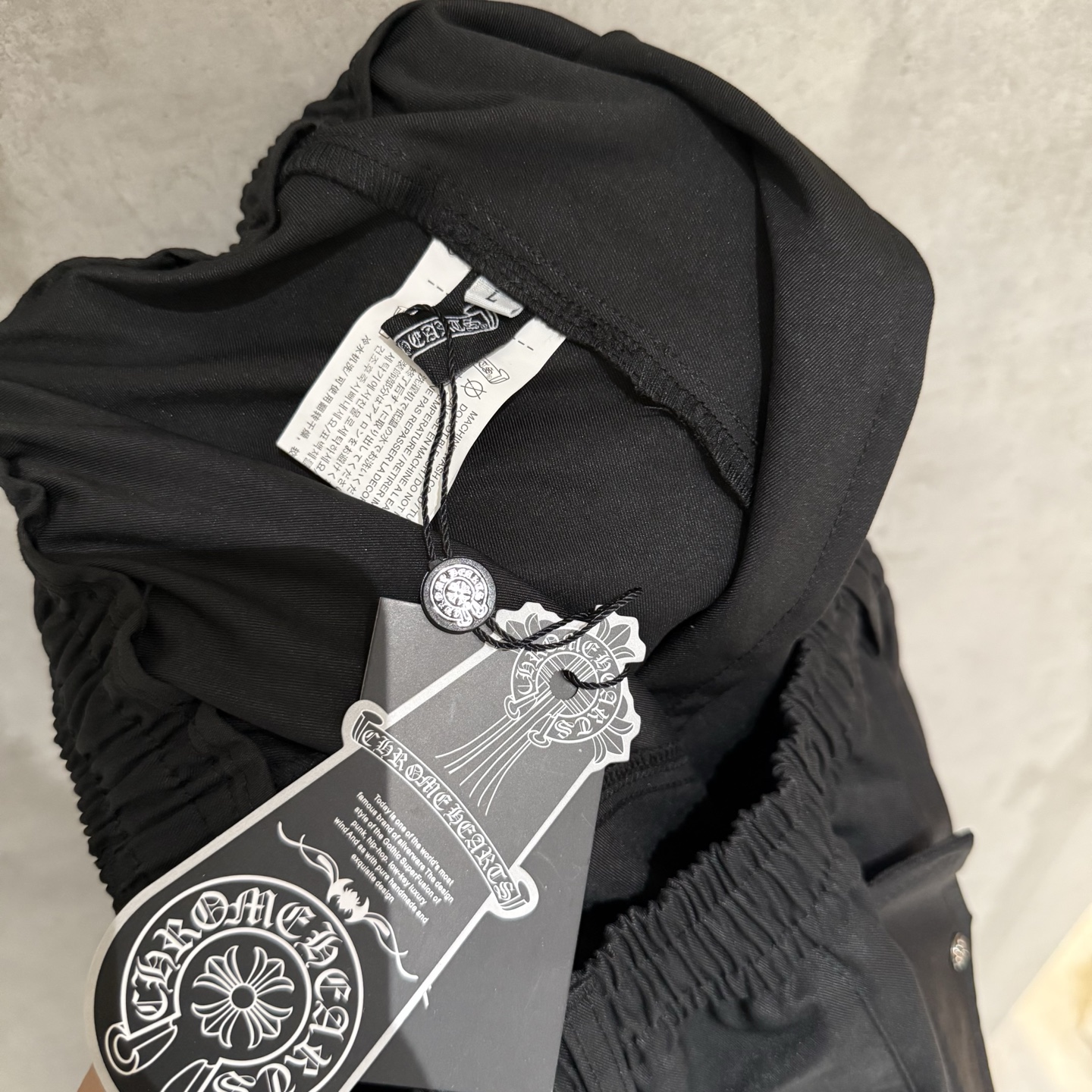 Chrome Hearts Parachute Pants: Custom Cross Leather & Hardware, Loose Fit 11 i1754079854448 1496 0 9