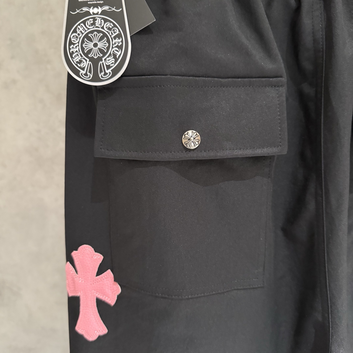Chrome Hearts Parachute Pants: Custom Cross Leather & Hardware, Loose Fit 8 i1754079854556 1293 0 6