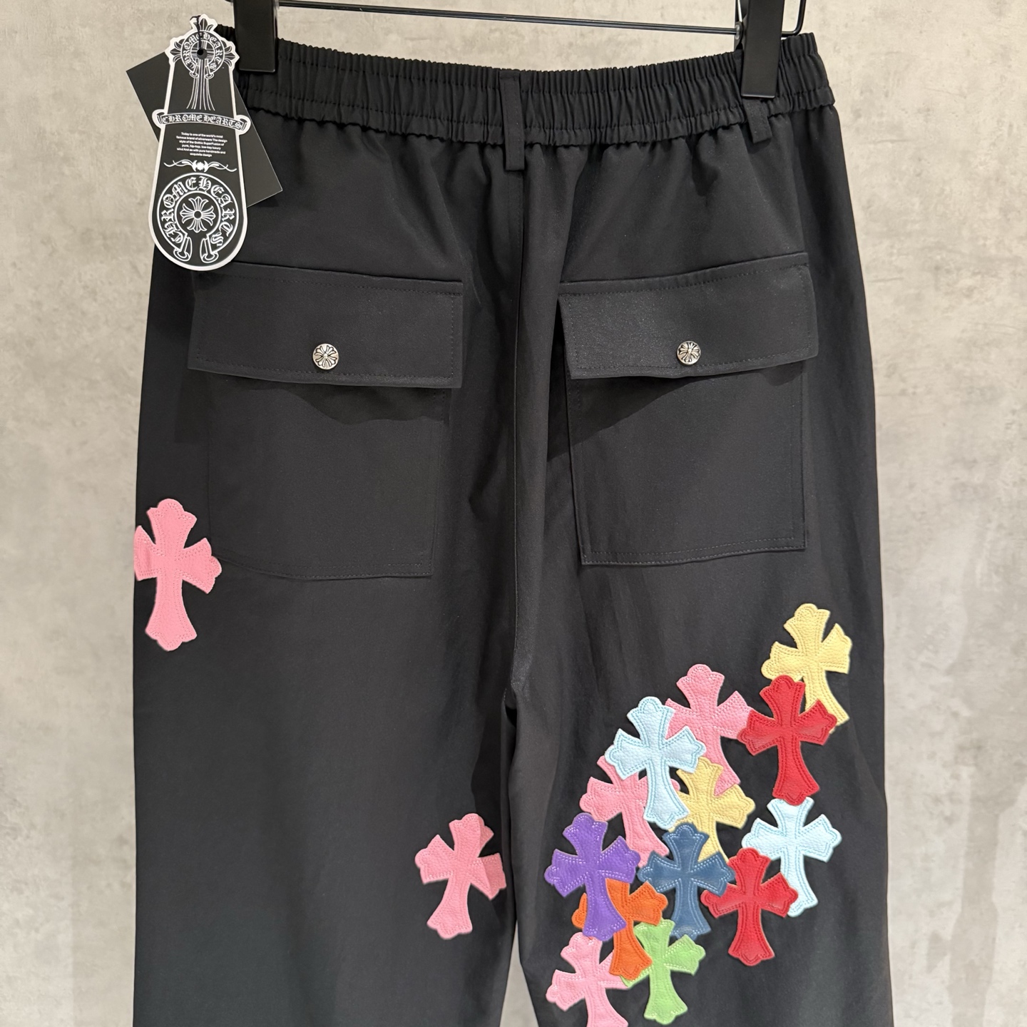 Chrome Hearts Parachute Pants: Custom Cross Leather & Hardware, Loose Fit 5 i1754079857306 9576 0 3