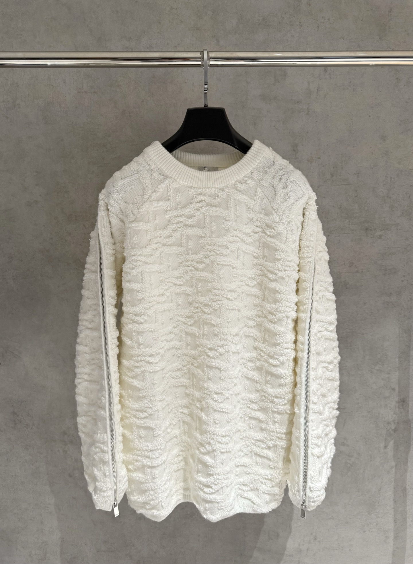 Dior Wool-Blend Jacquard Sweater with Iconic Oblique Motif - Unisex, Stylish