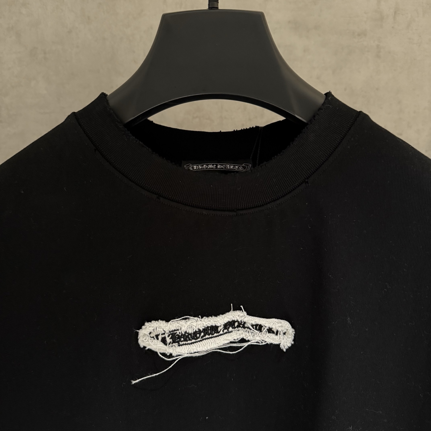 【严控品质】CH克罗心新款贴布绣半袖T恤 重磅340克双纱面料 前幅立体绣 后幅贴布绣 满满潮流元素 整