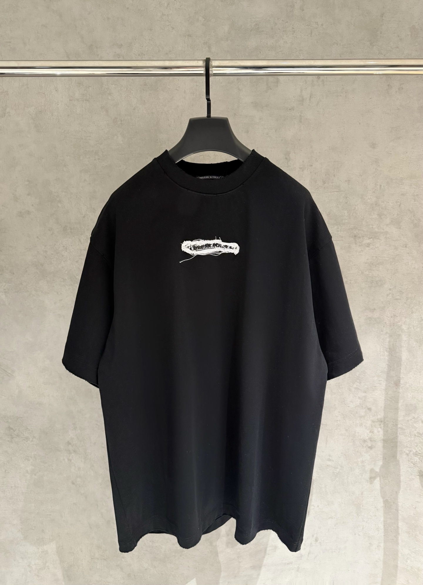 【严控品质】CH克罗心新款贴布绣半袖T恤 重磅340克双纱面料 前幅立体绣 后幅贴布绣 满满潮流元素 整