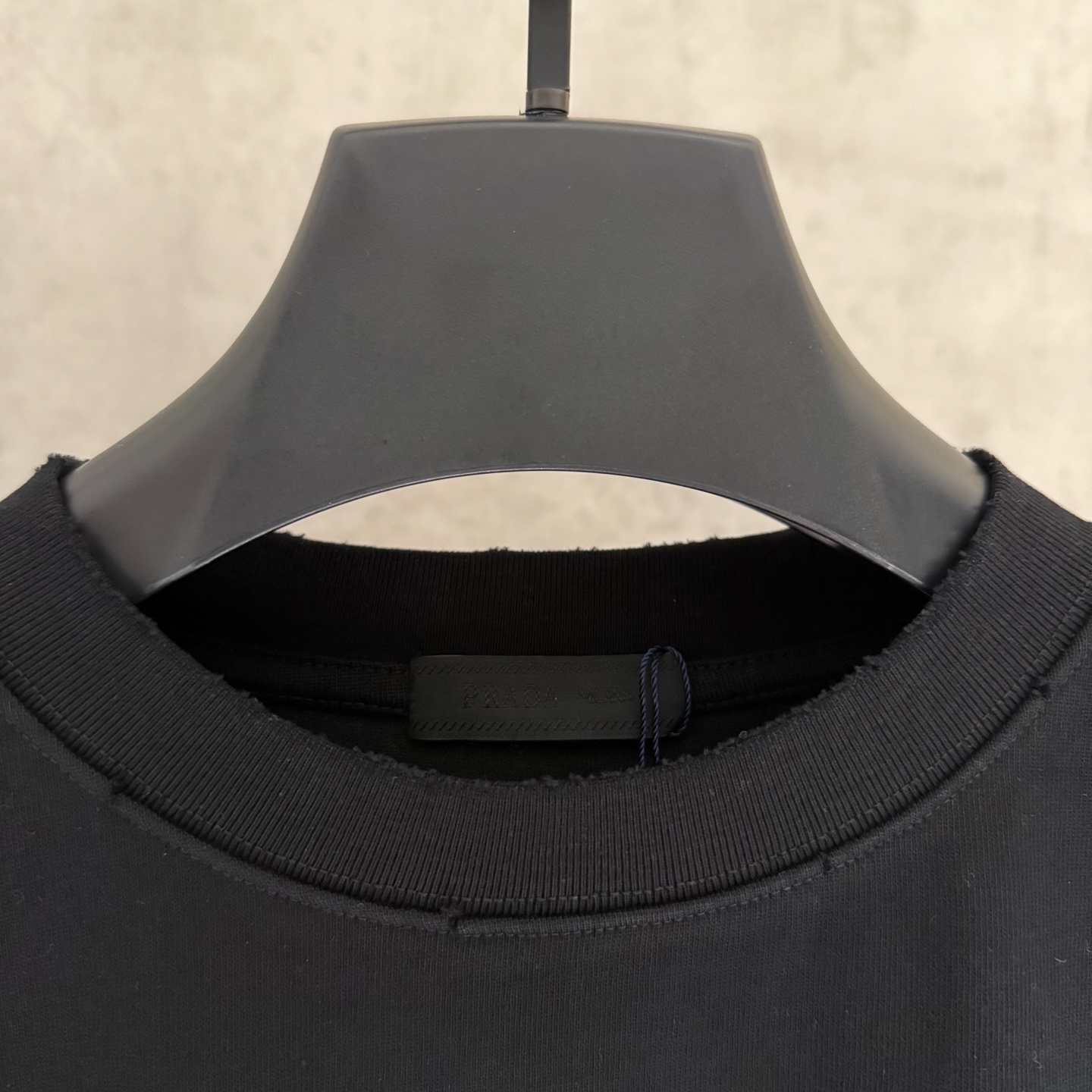 【严控品质】PRADA普拉达新款贴布绣半袖T恤 重磅340克双纱面料 前幅立体绣 后幅贴布绣 满满潮流元