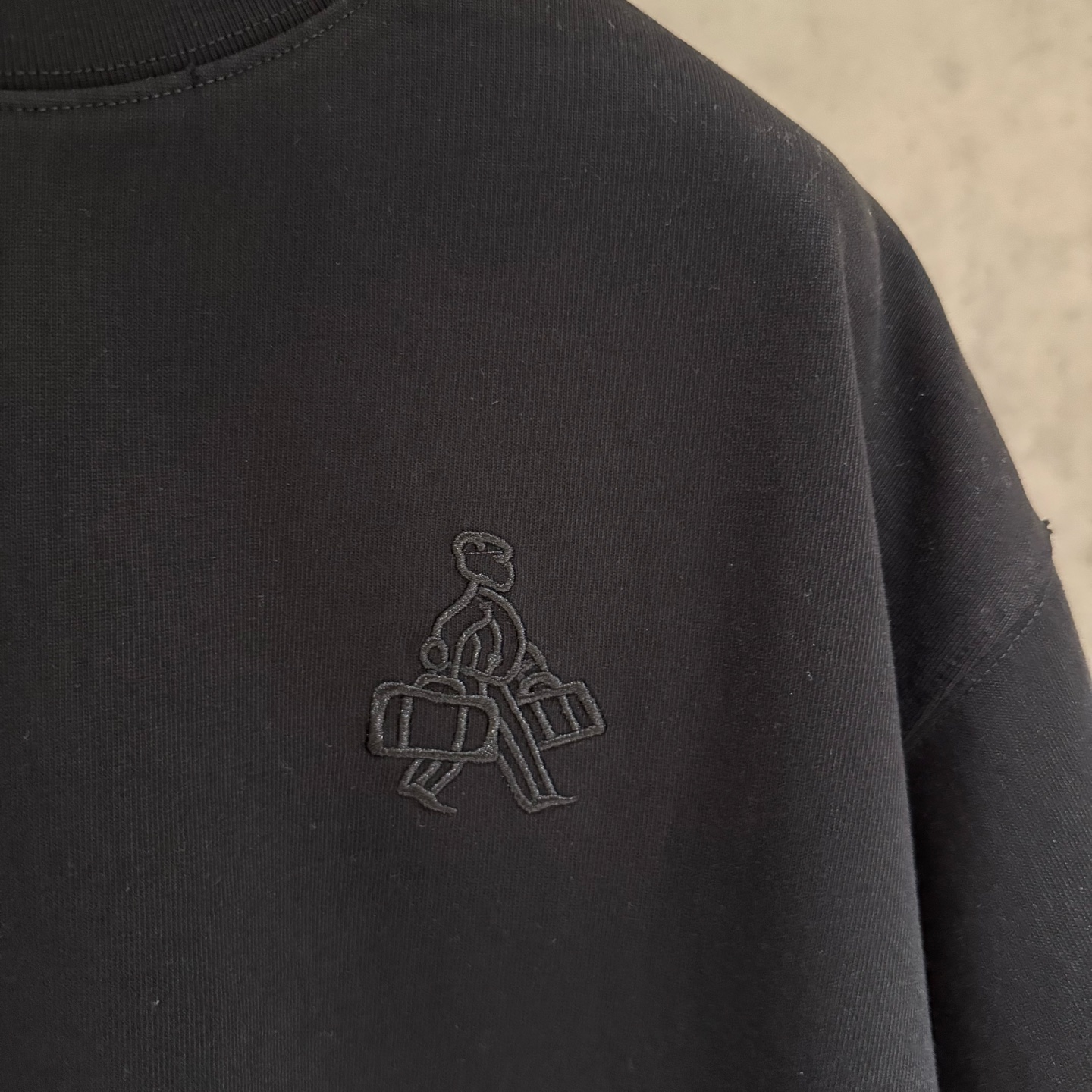 【严控品质】PRADA普拉达新款贴布绣半袖T恤 重磅340克双纱面料 前幅立体绣 后幅贴布绣 满满潮流元