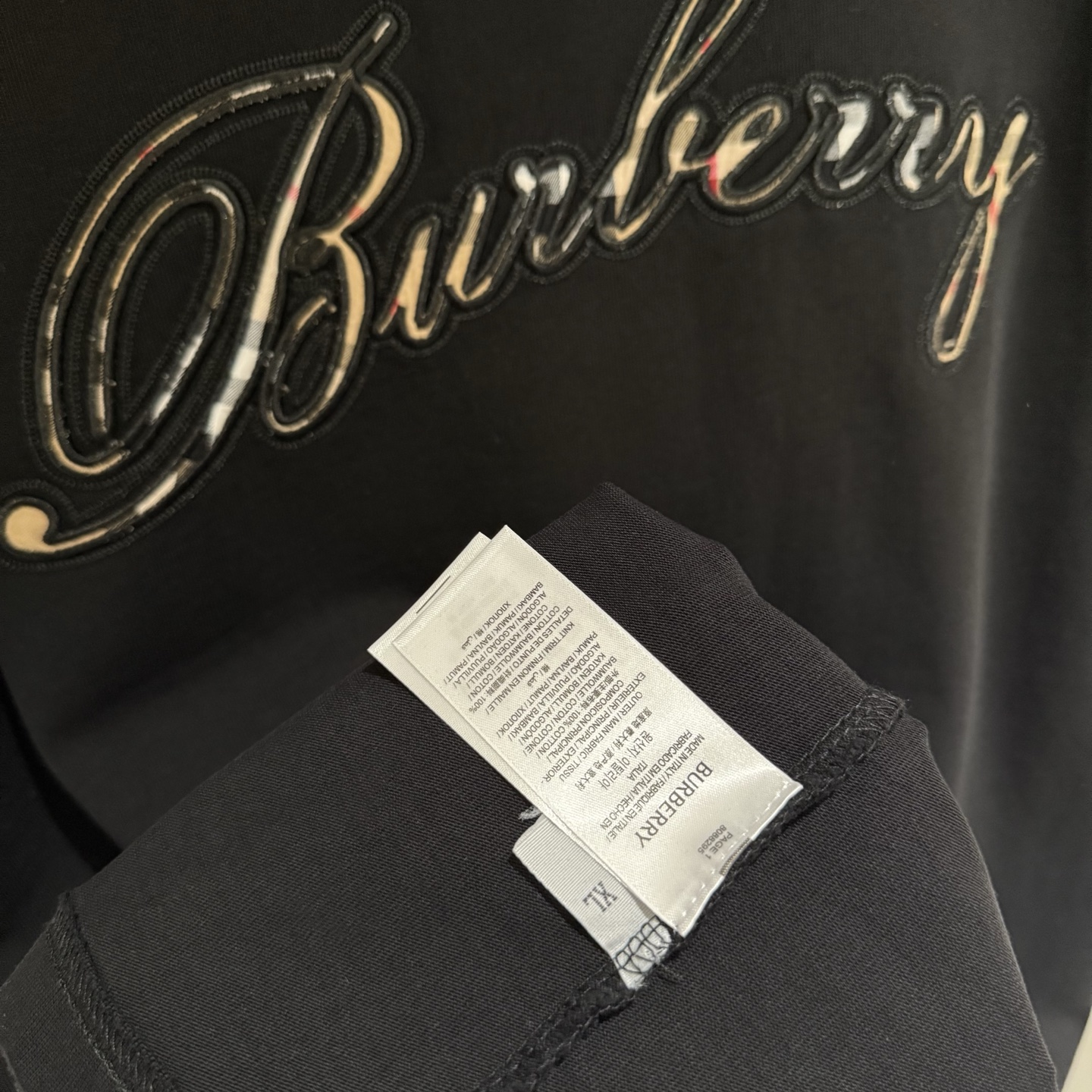 Burberry 严控品质BUR巴宝莉新款贴布绣半袖T恤