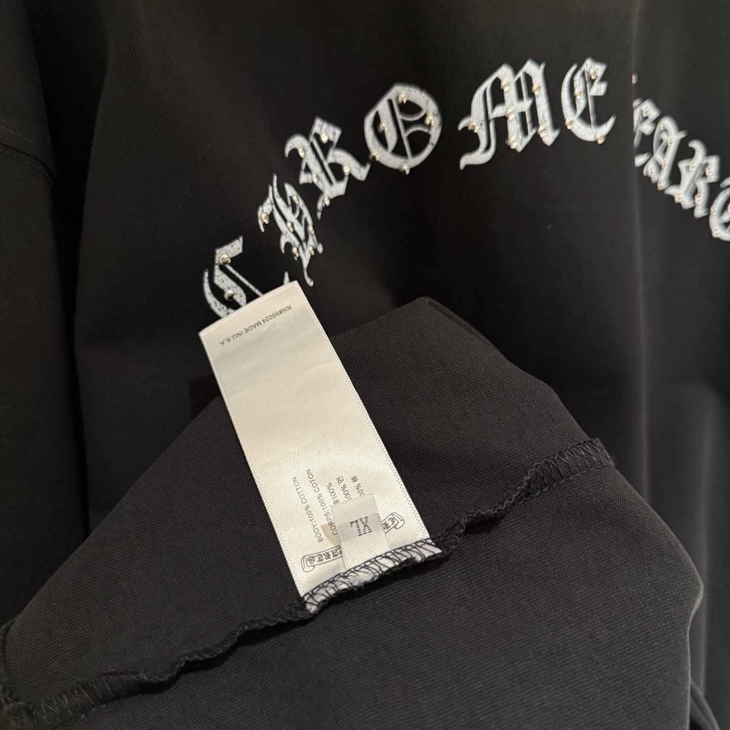 Chrome Hearts 严控品质CH克罗心新款烫钻T恤