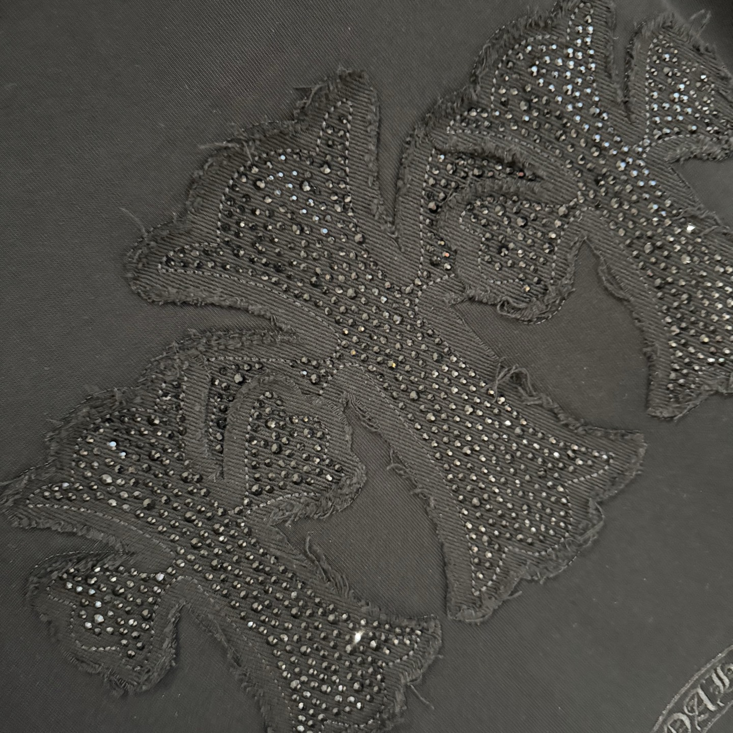 Chrome Hearts 严控品质CH克罗心新款烫钻贴布绣T恤