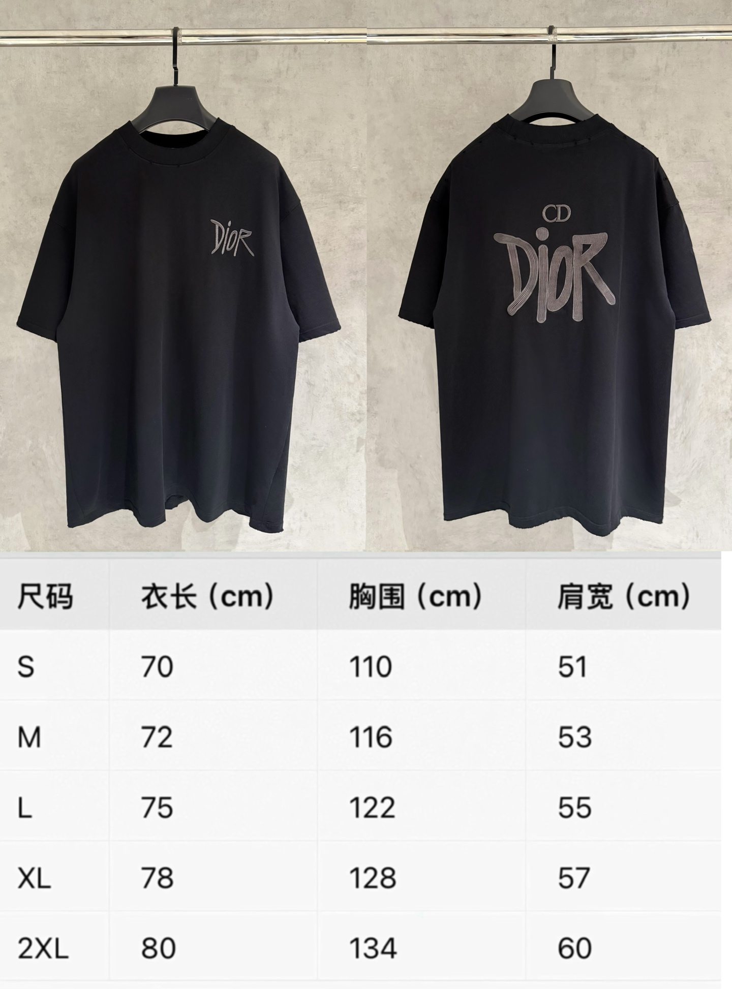 Dior 严控品质Dior迪奥新款贴布绣半袖T恤