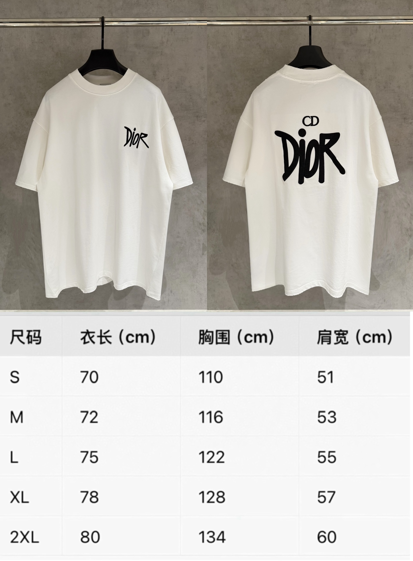Dior 严控品质Dior迪奥新款贴布绣半袖T恤