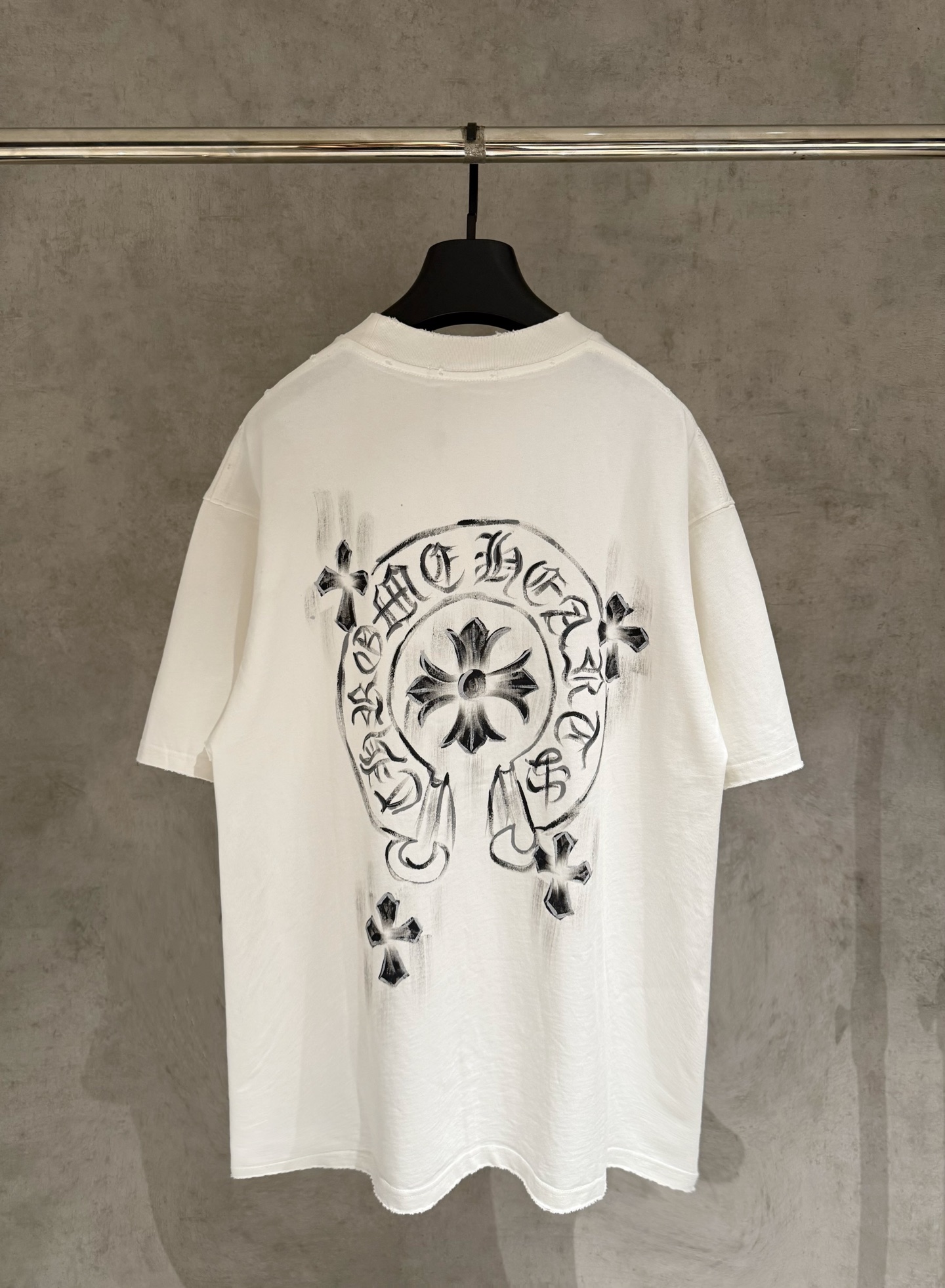 Chrome Hearts 严控品质CH克罗心手绘T恤