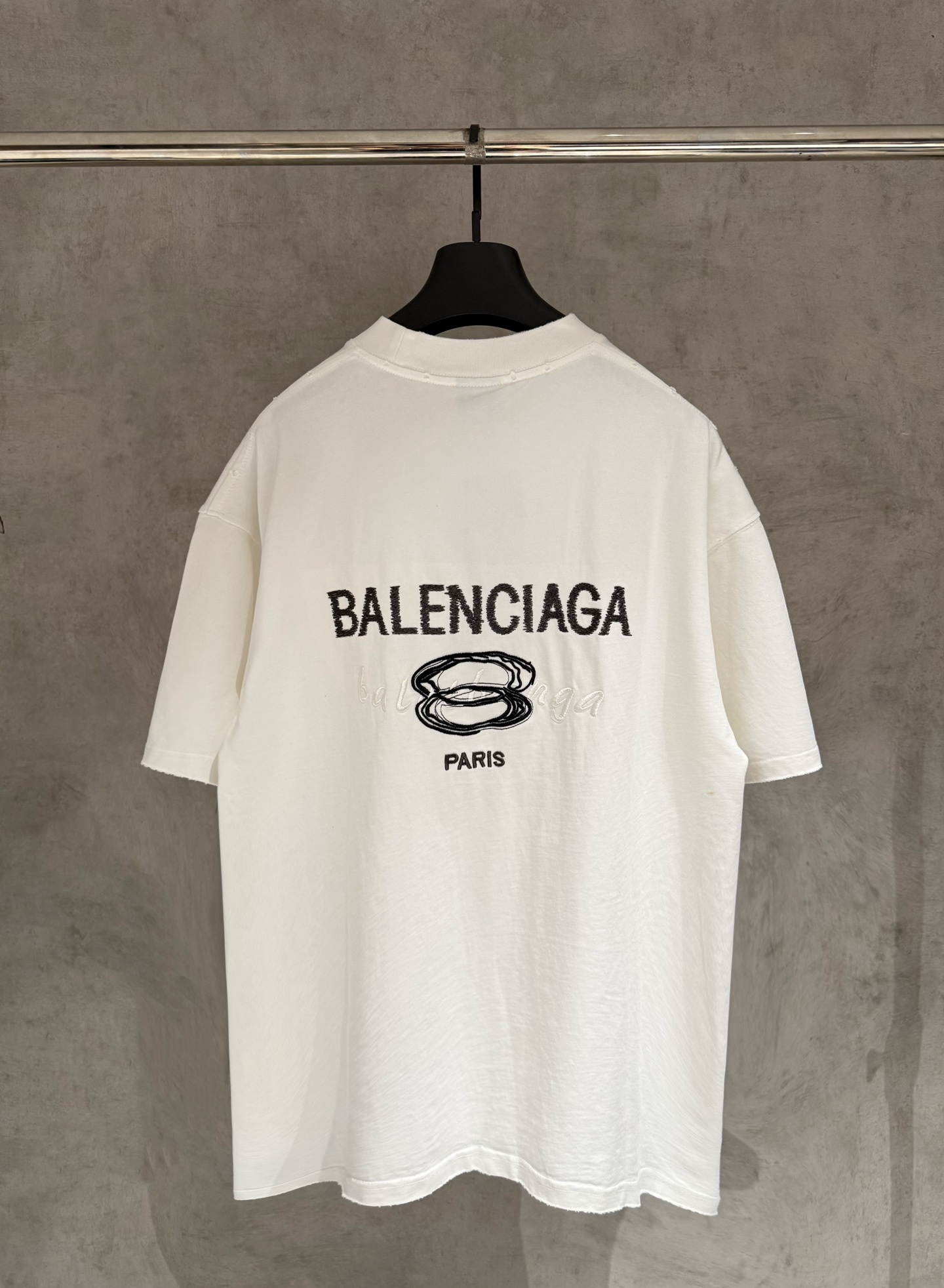 Balenciaga 严控品质BLCG巴黎世家 25ss刺绣短袖T恤