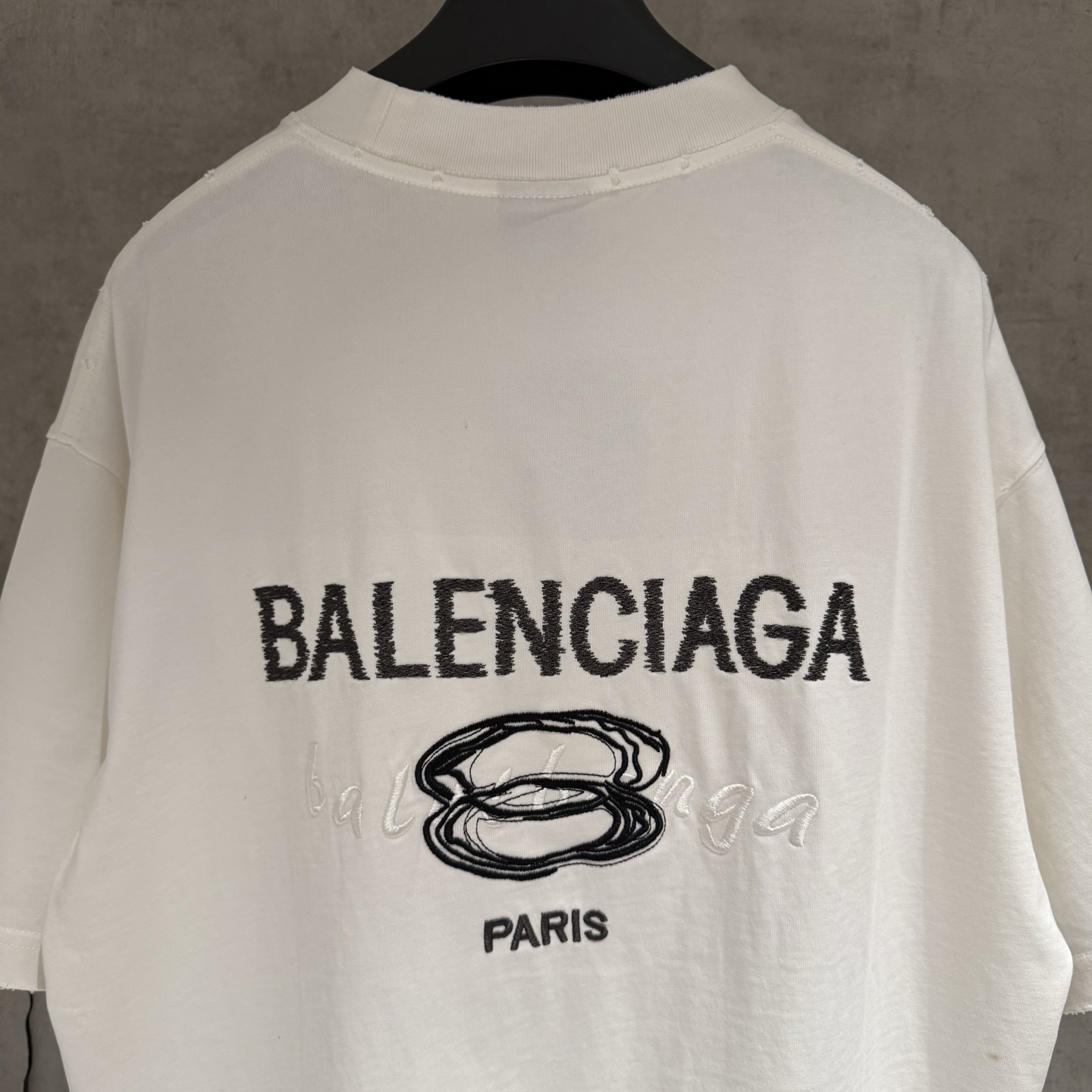 Balenciaga 严控品质BLCG巴黎世家 25ss刺绣短袖T恤