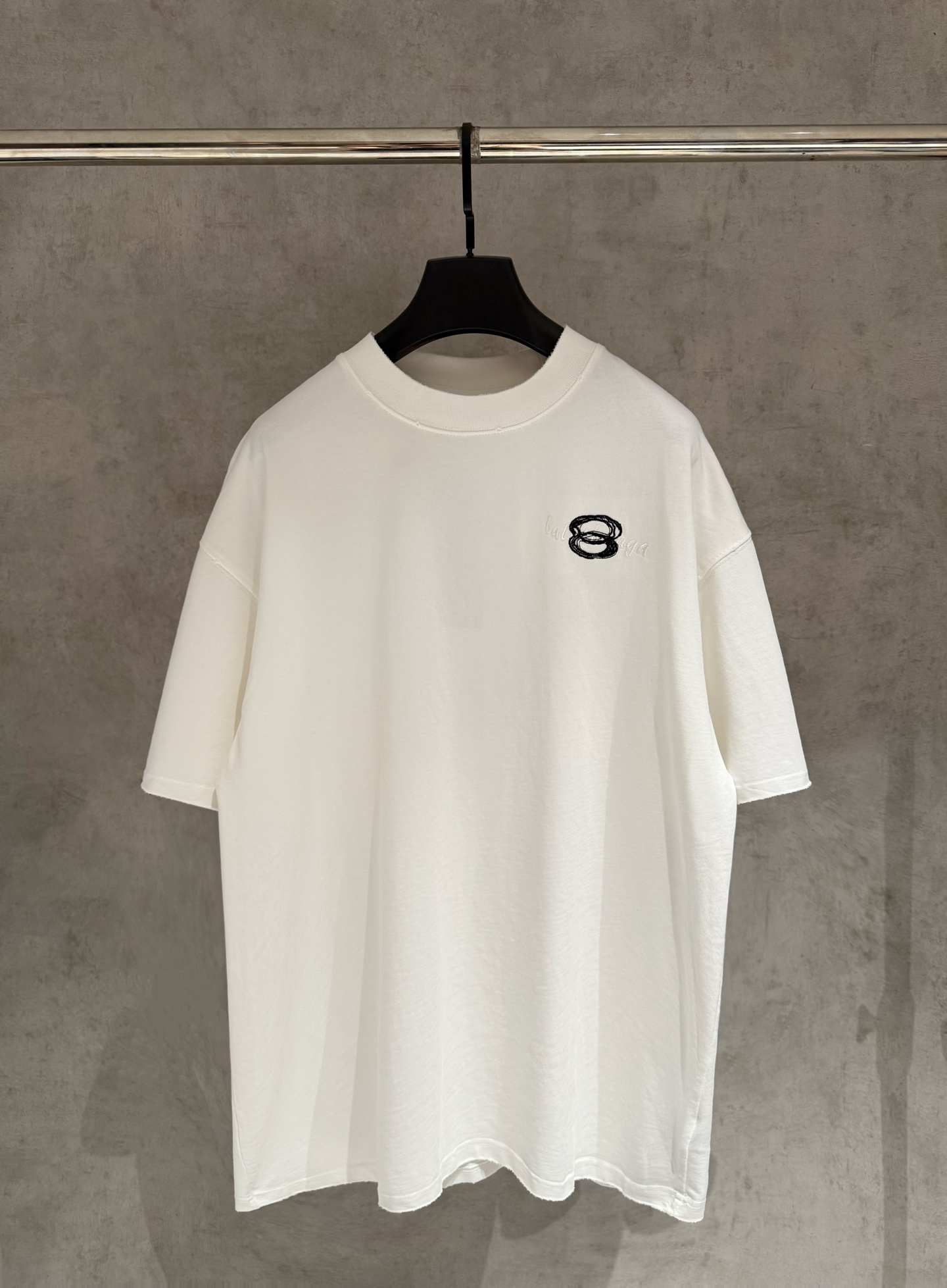Balenciaga 严控品质BLCG巴黎世家 25ss刺绣短袖T恤