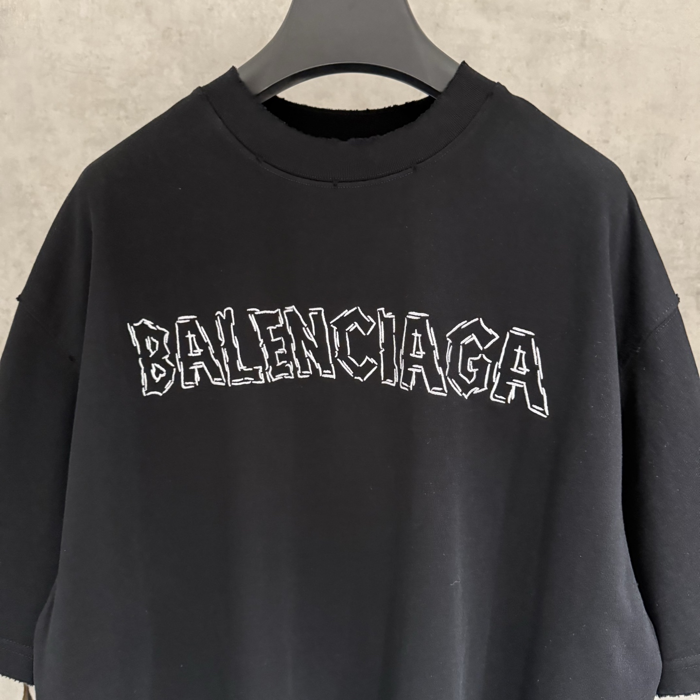 Balenciaga 严控品质BLCG巴黎世家 25ss刺绣短袖T恤