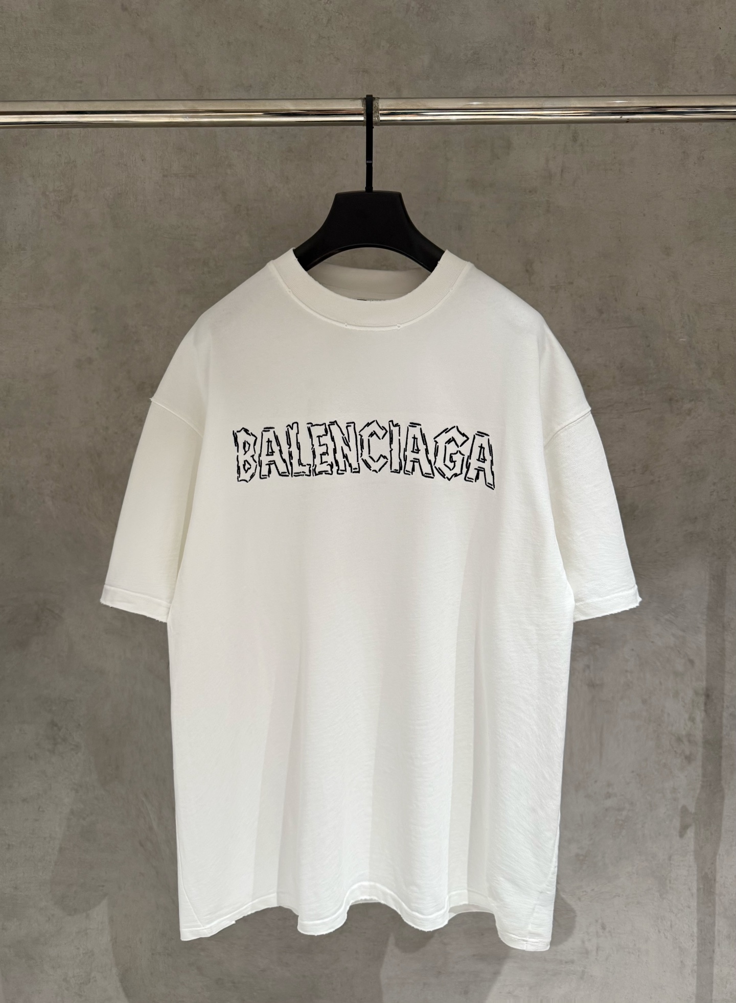 Balenciaga 严控品质BLCG巴黎世家 25ss刺绣短袖T恤