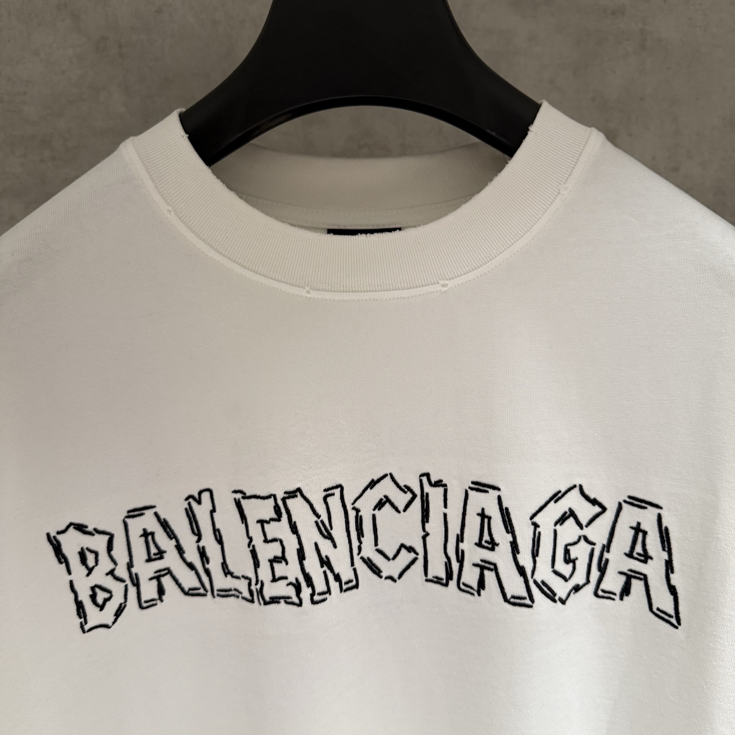 Balenciaga 严控品质BLCG巴黎世家 25ss刺绣短袖T恤