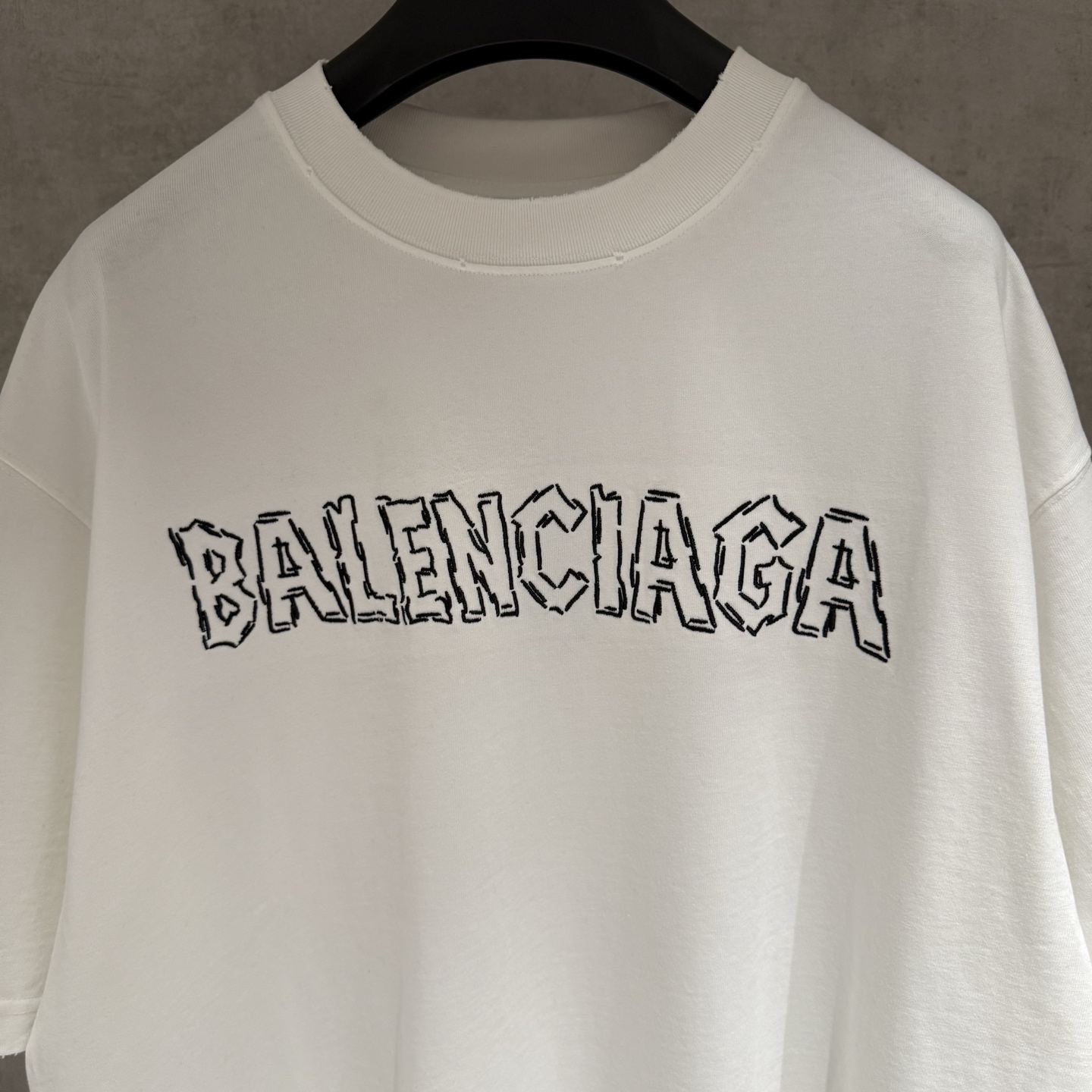 Balenciaga 严控品质BLCG巴黎世家 25ss刺绣短袖T恤
