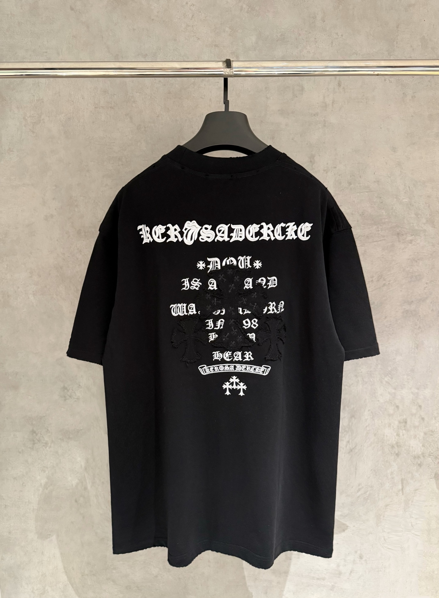 Chrome Hearts 严控品质CH克罗心新款刺绣T恤