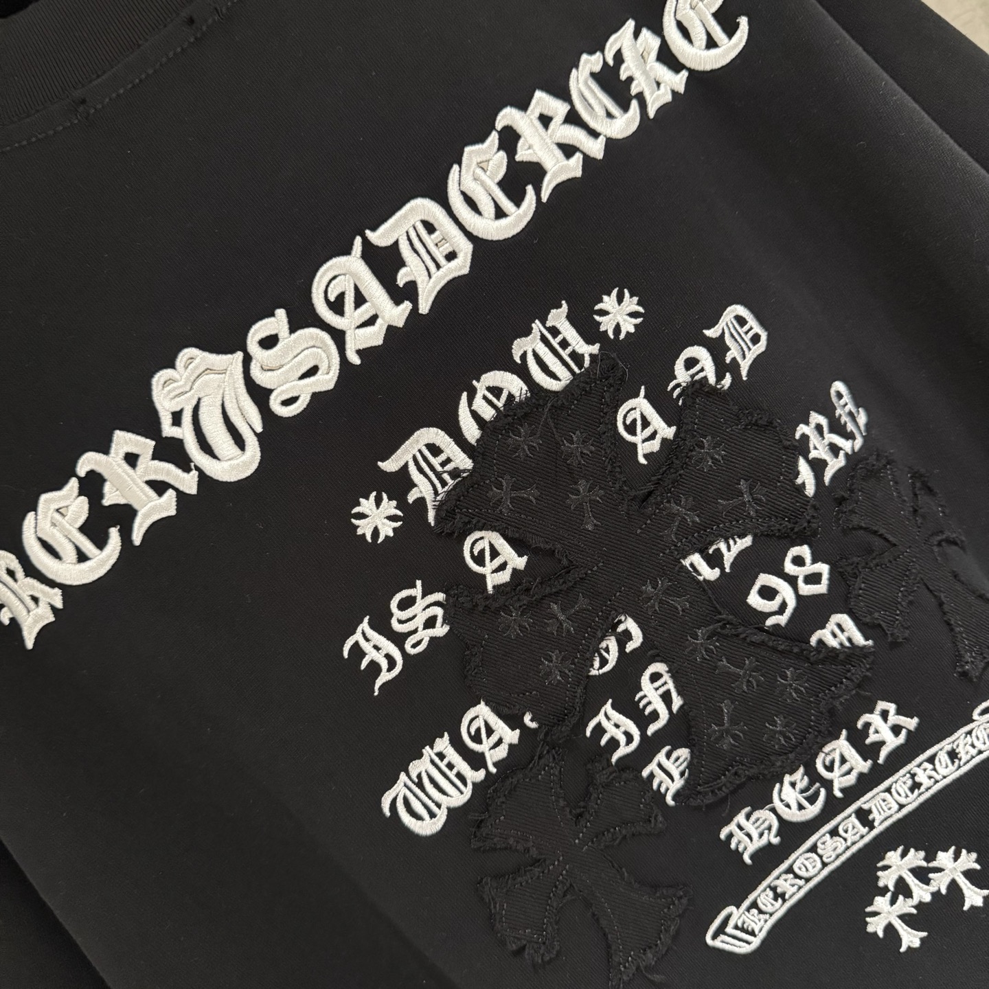 Chrome Hearts 严控品质CH克罗心新款刺绣T恤