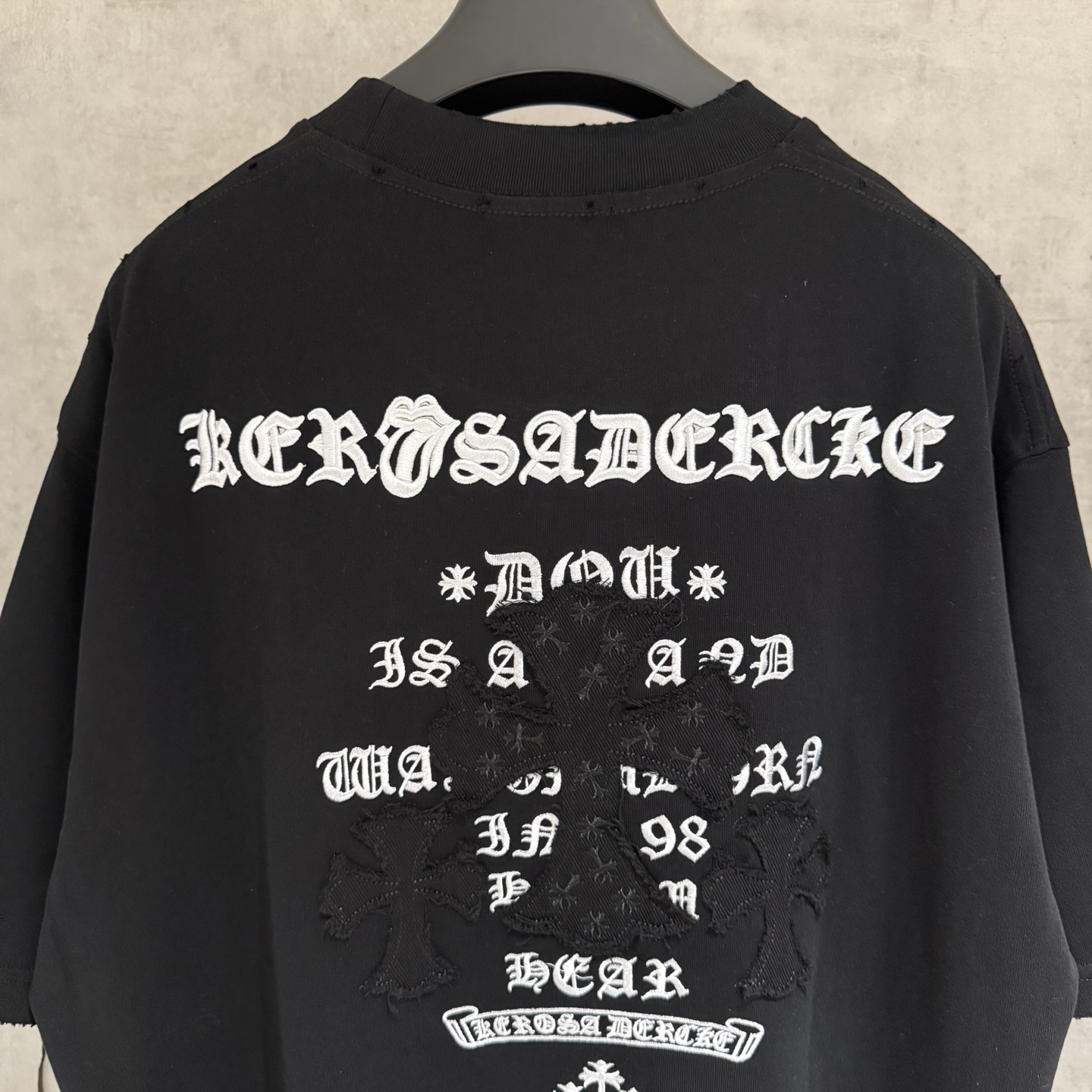 Chrome Hearts 严控品质CH克罗心新款刺绣T恤