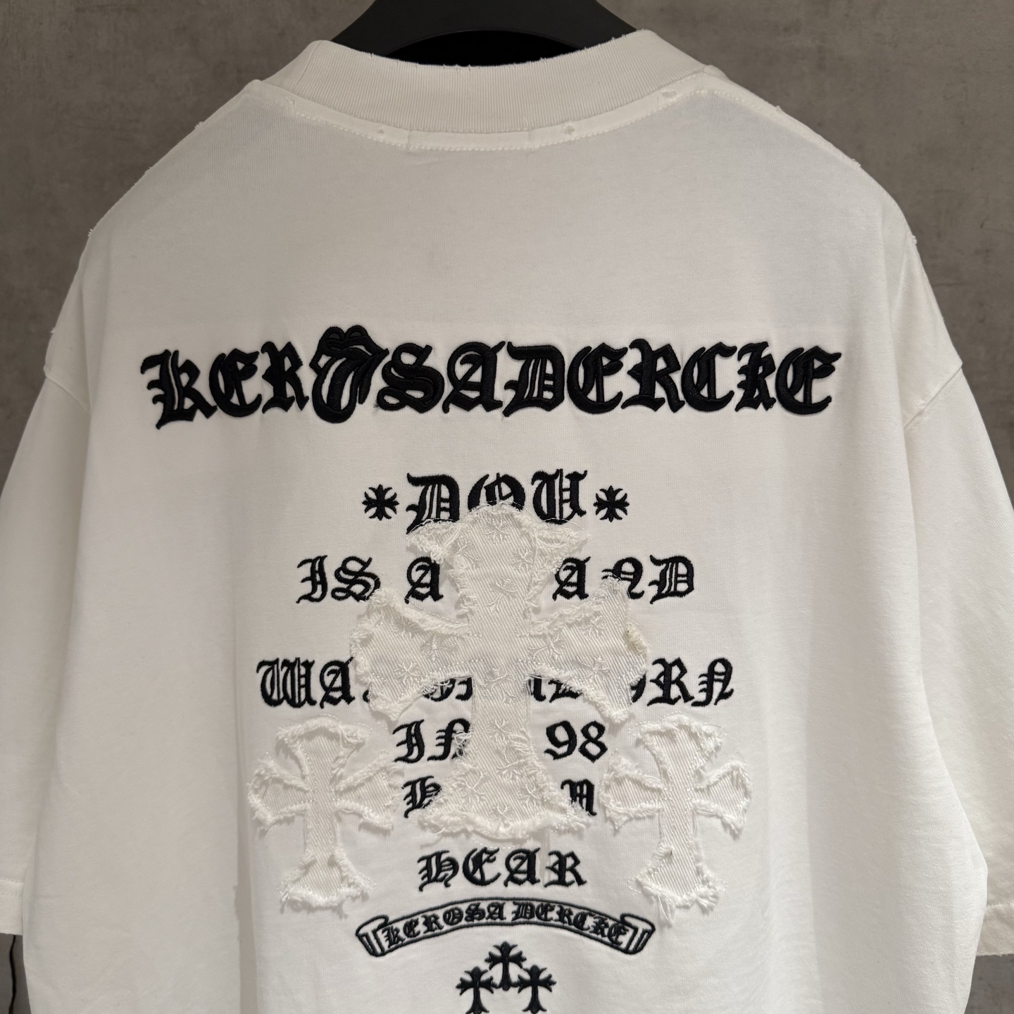 Chrome Hearts 严控品质CH克罗心新款刺绣T恤