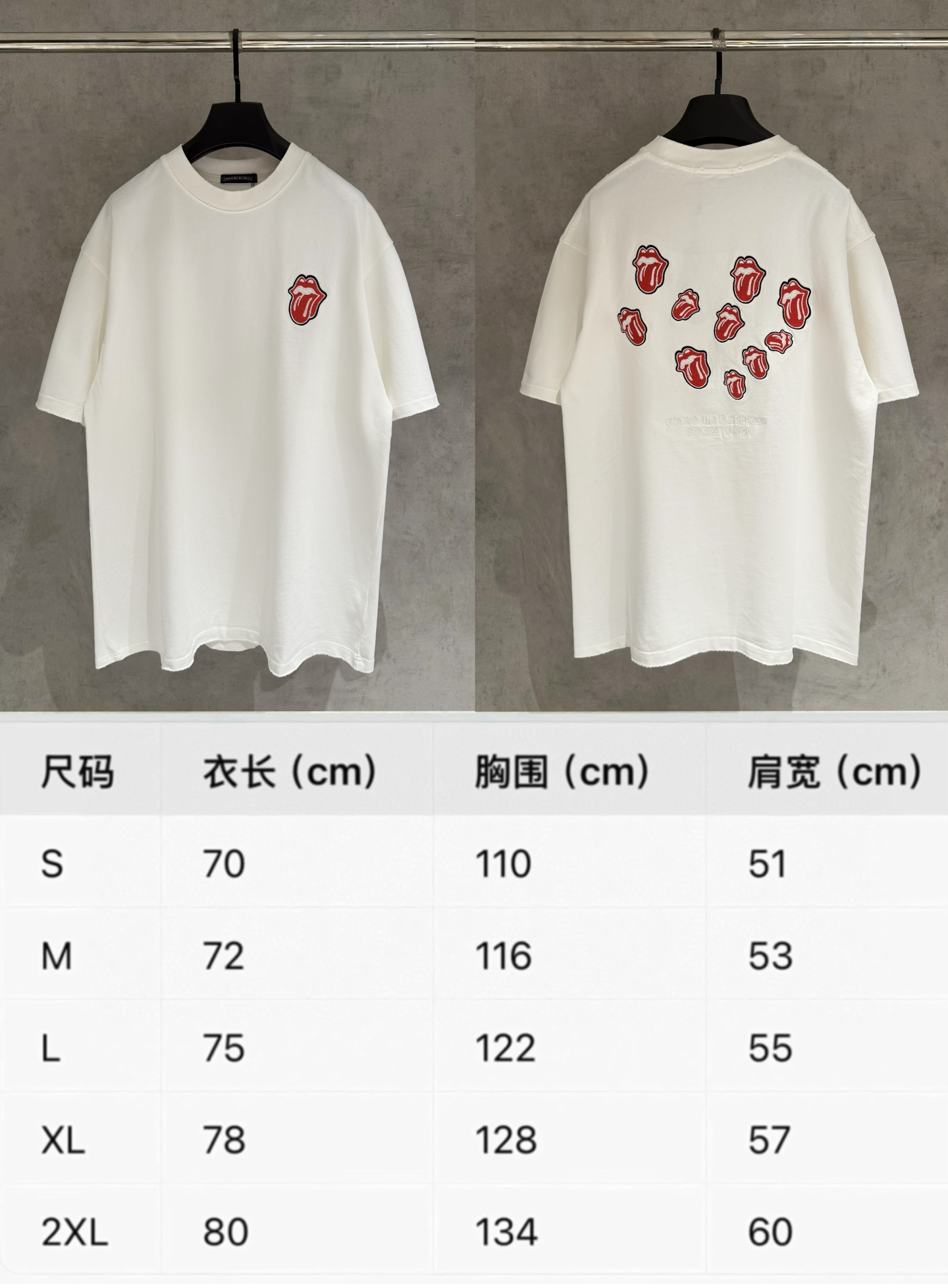 Chrome Hearts 严控品质CH克罗心新款刺绣T恤