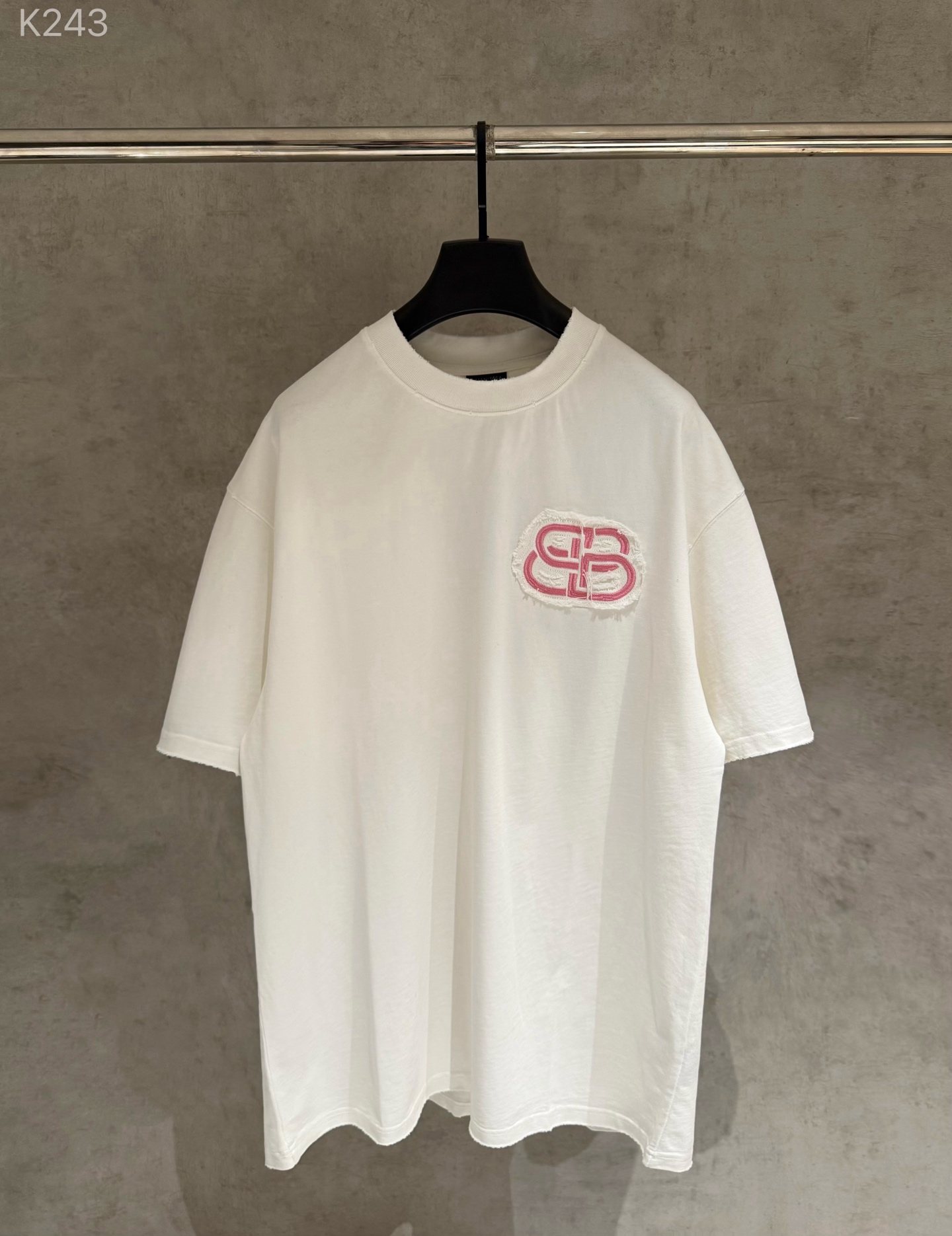 Balenciaga 严控品质BLCG巴黎世家 26ss刺绣短袖T恤