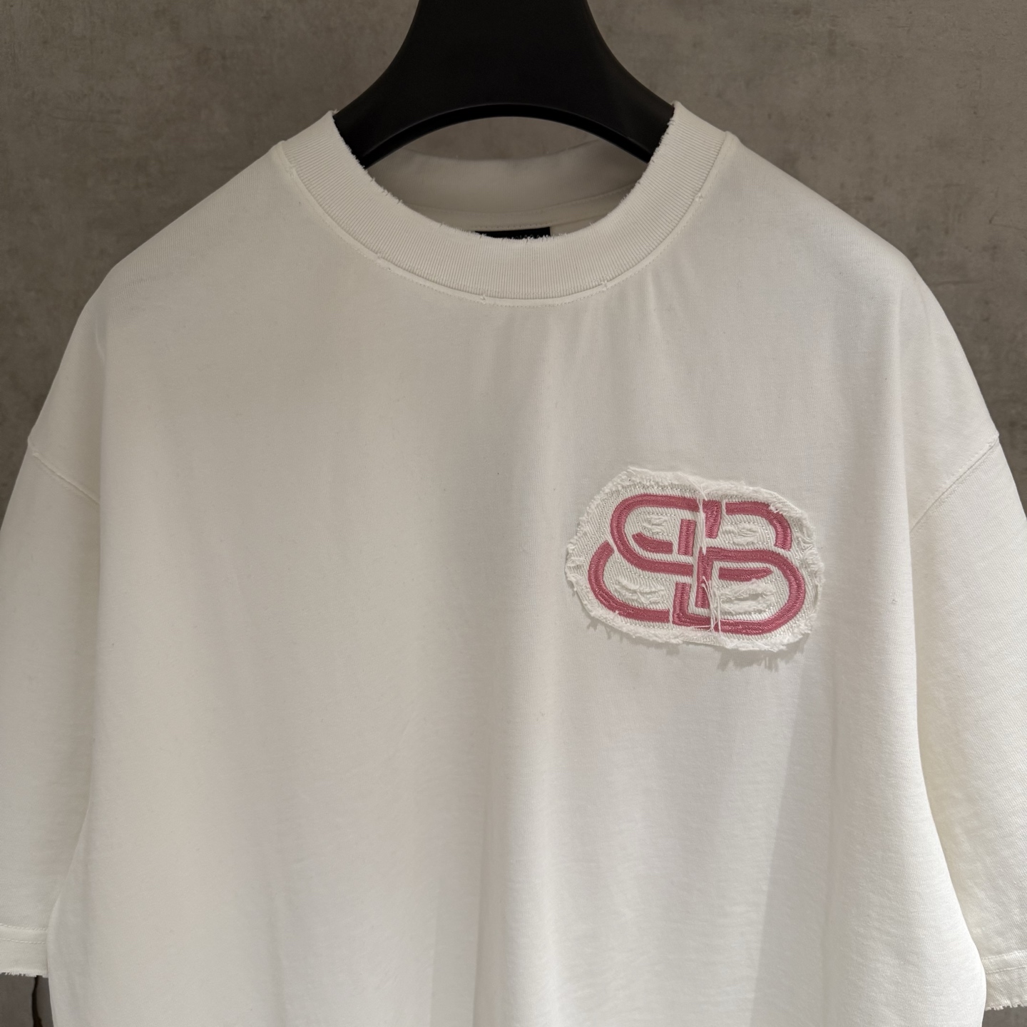 Balenciaga 严控品质BLCG巴黎世家 26ss刺绣短袖T恤
