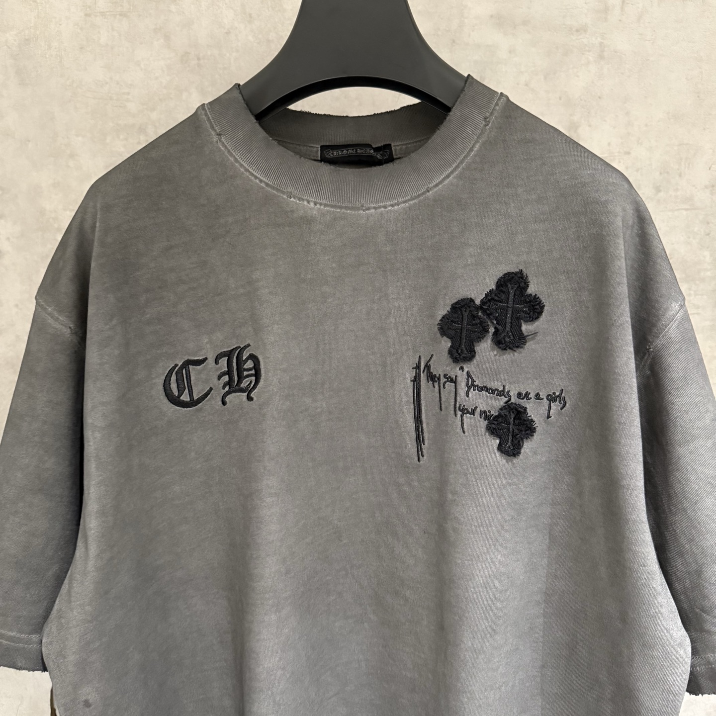 Chrome Hearts 严控品质CH克罗心新款贴布绣半袖T恤