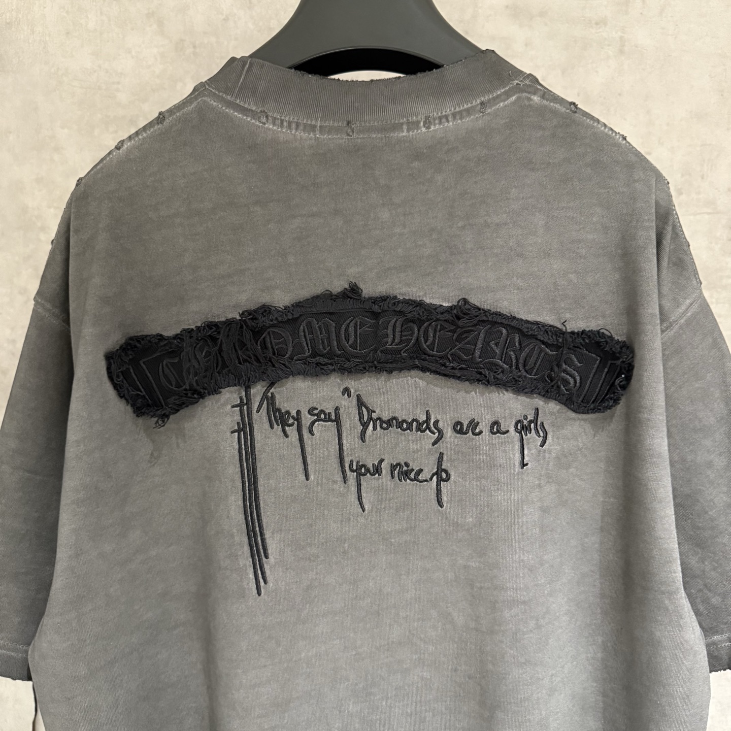 Chrome Hearts 严控品质CH克罗心新款贴布绣半袖T恤