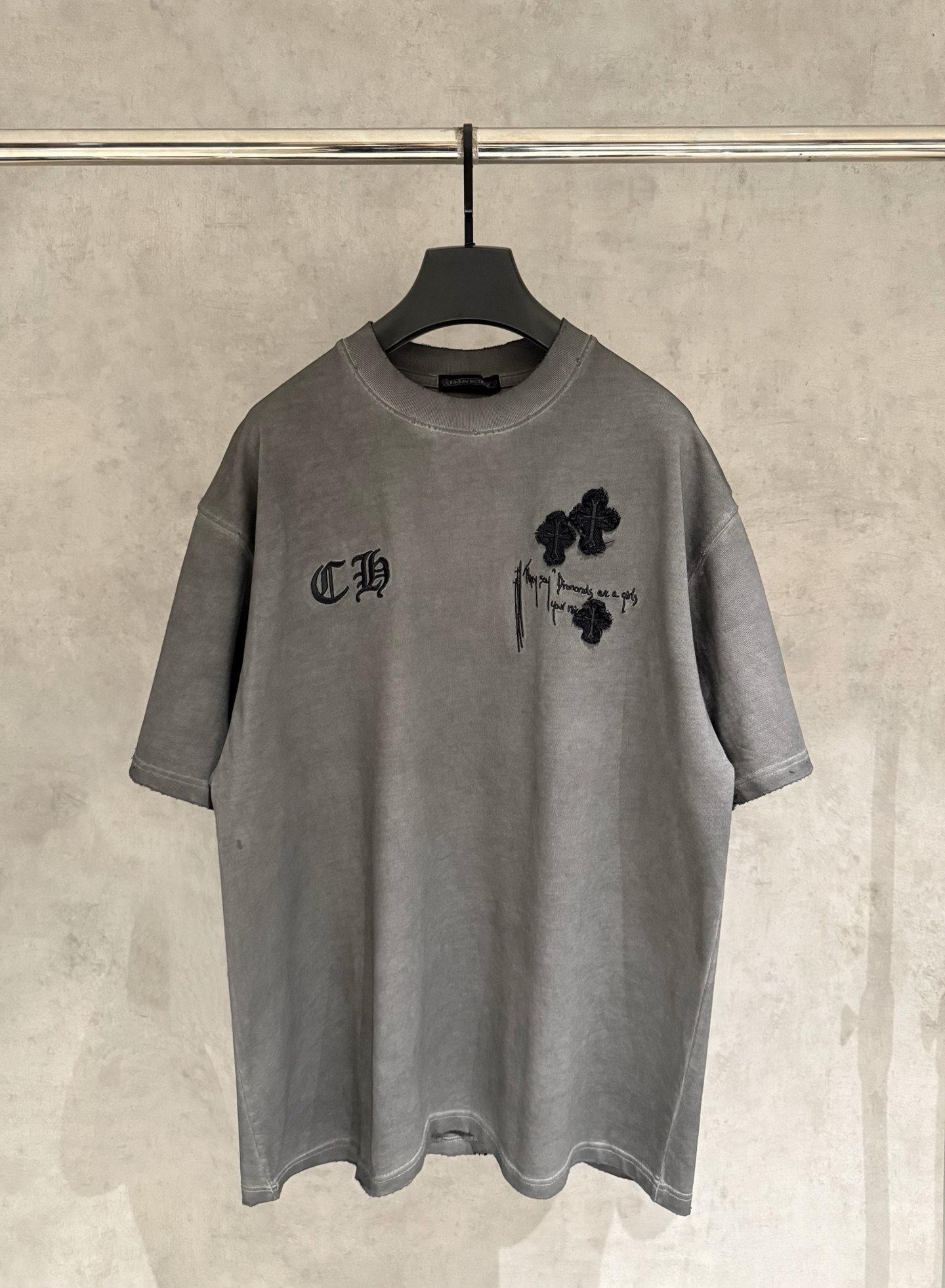 Chrome Hearts 严控品质CH克罗心新款贴布绣半袖T恤